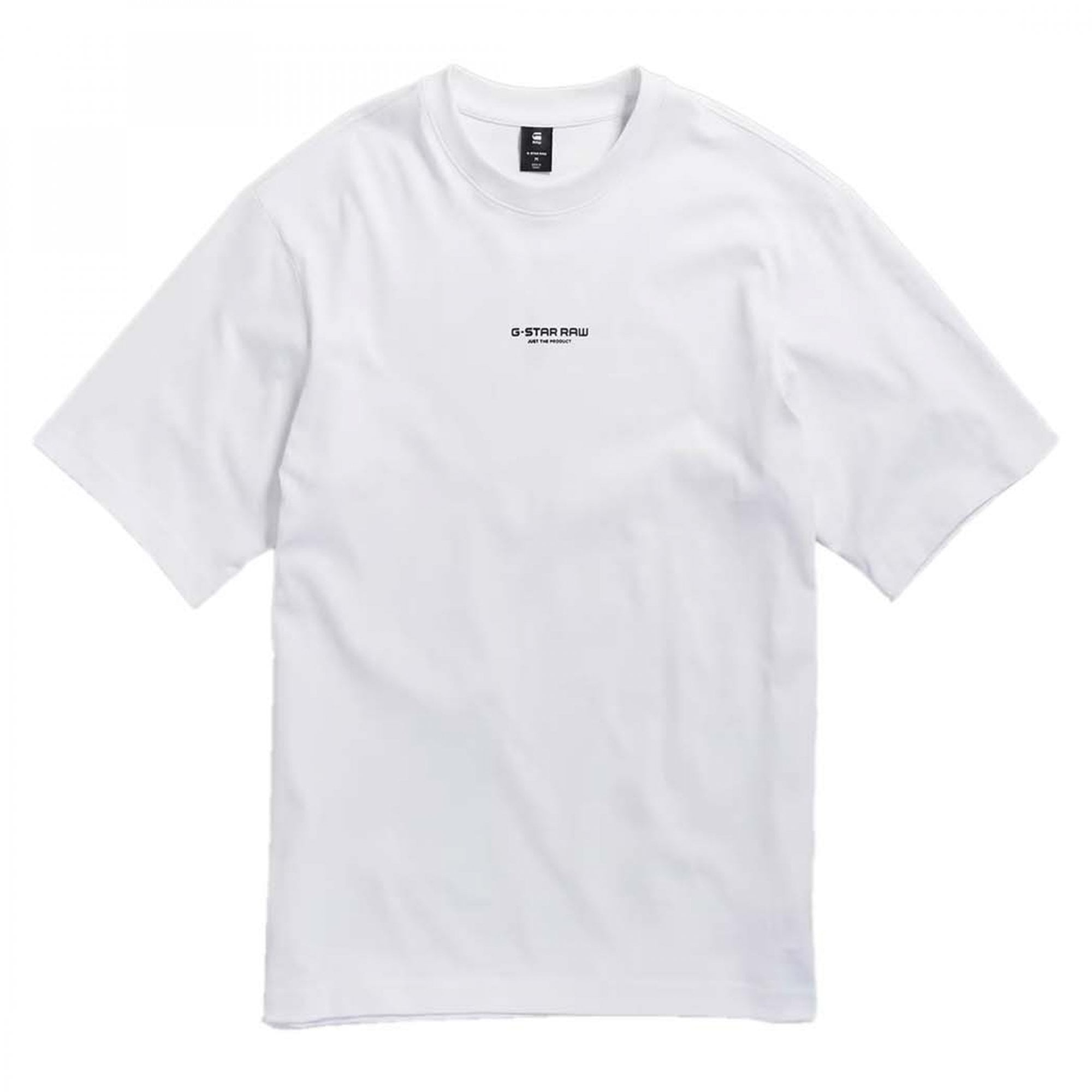 Gstar Center Chest Logo Boxy T-Shirt White D24780