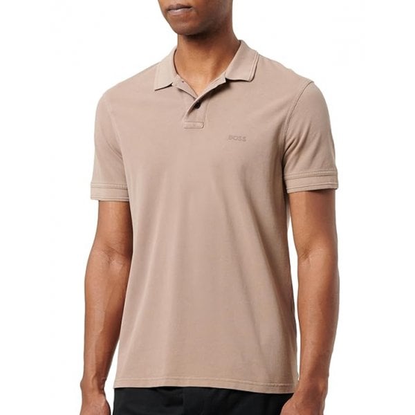 Hugo Boss Prime Pique Polo Taupe Brown 246 50507813