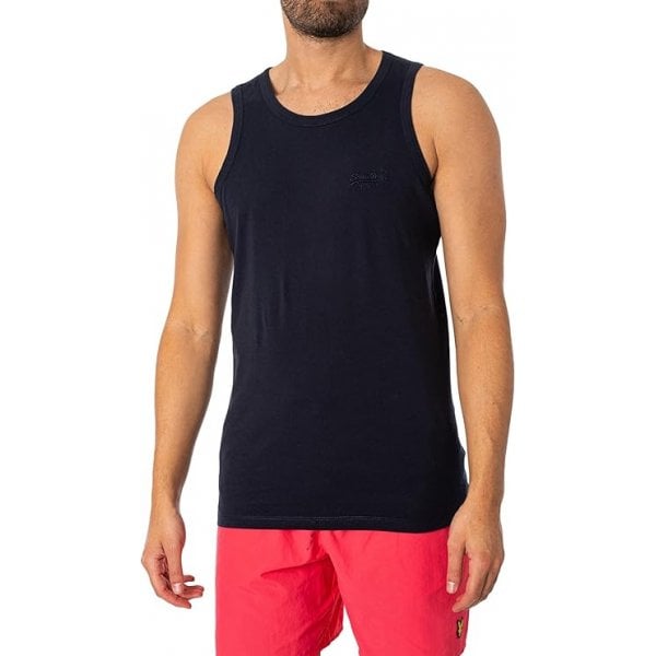 Superdry Essential Logo Vest Navy 98T