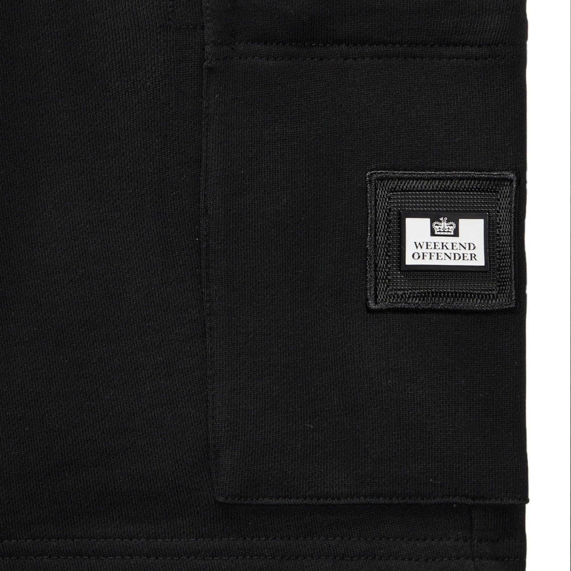 Weekend Offender Hawkins Black Shorts STSS2401