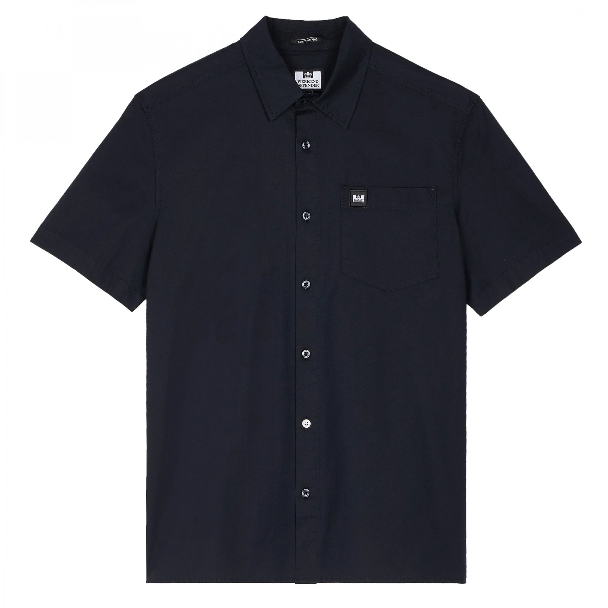 Weekend Offender Borak Navy S/S Pocket Shirt SHSS2405