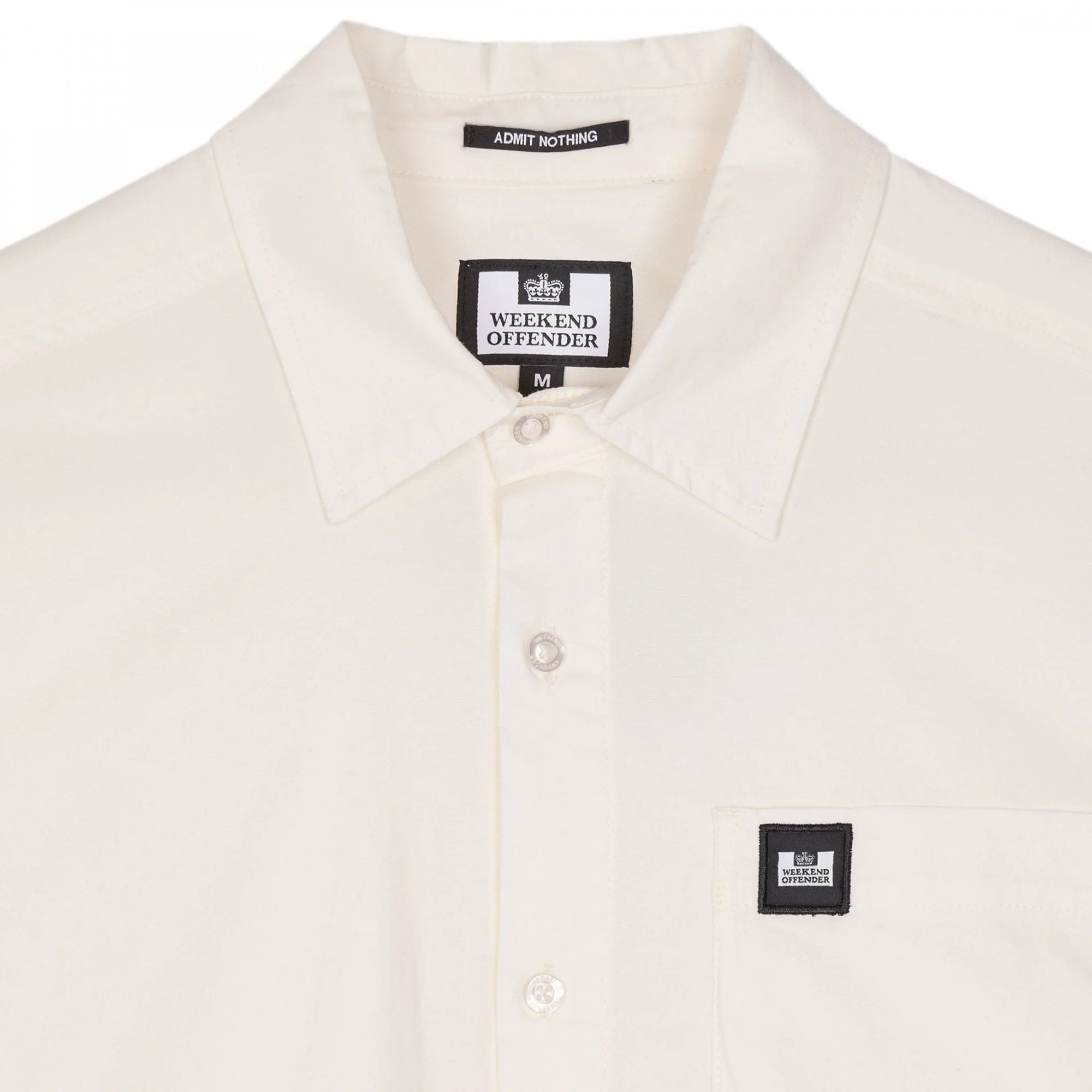 Weekend Offender Borak White S/S Pocket Shirt SHSS2405