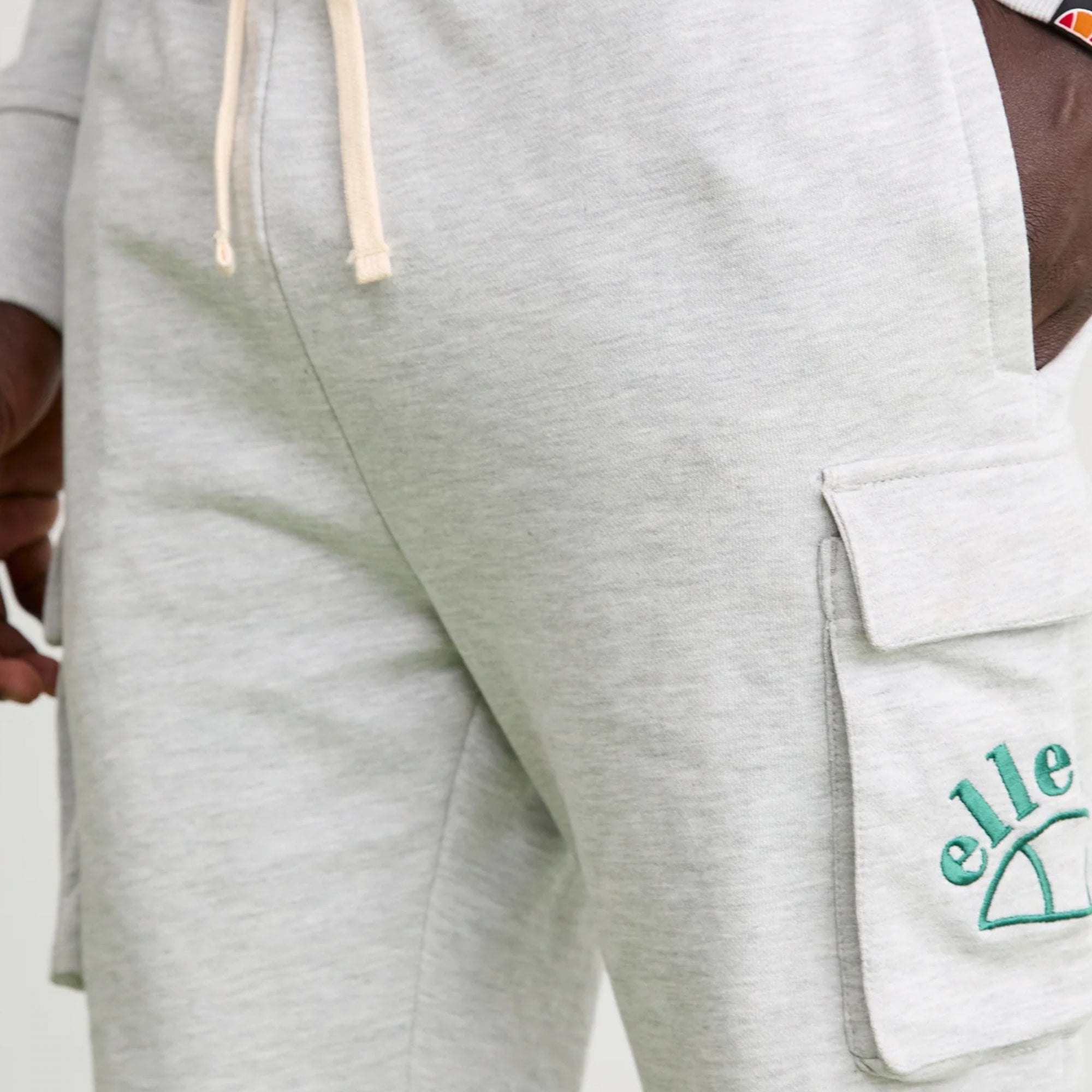 Ellesse Morandi Grey Marl Jersey Cargo Shorts