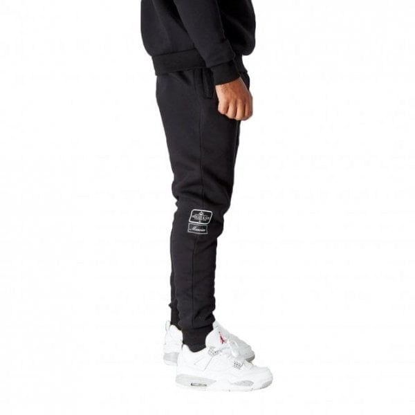 Mercier Mono Badge Black Joggers MERC87