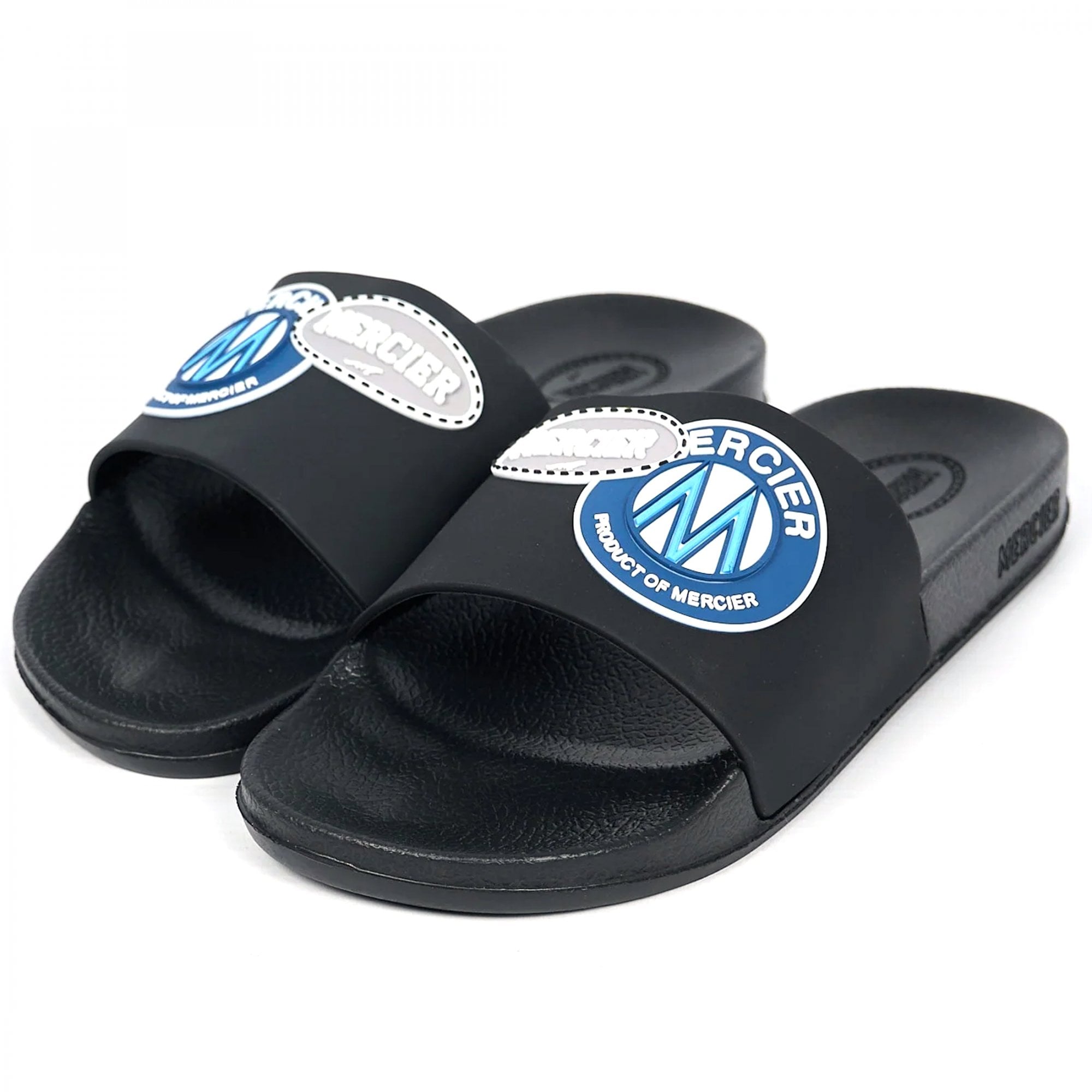 Mercier OG Badge Black Slide Sandals M-FTW001