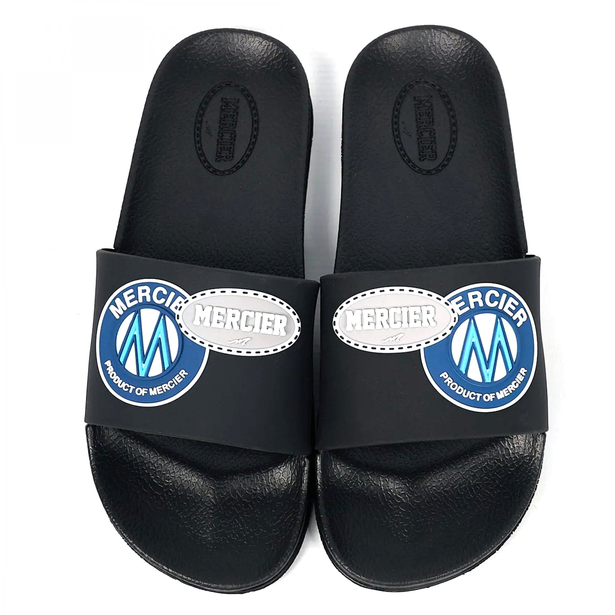 Mercier OG Badge Black Slide Sandals M-FTW001
