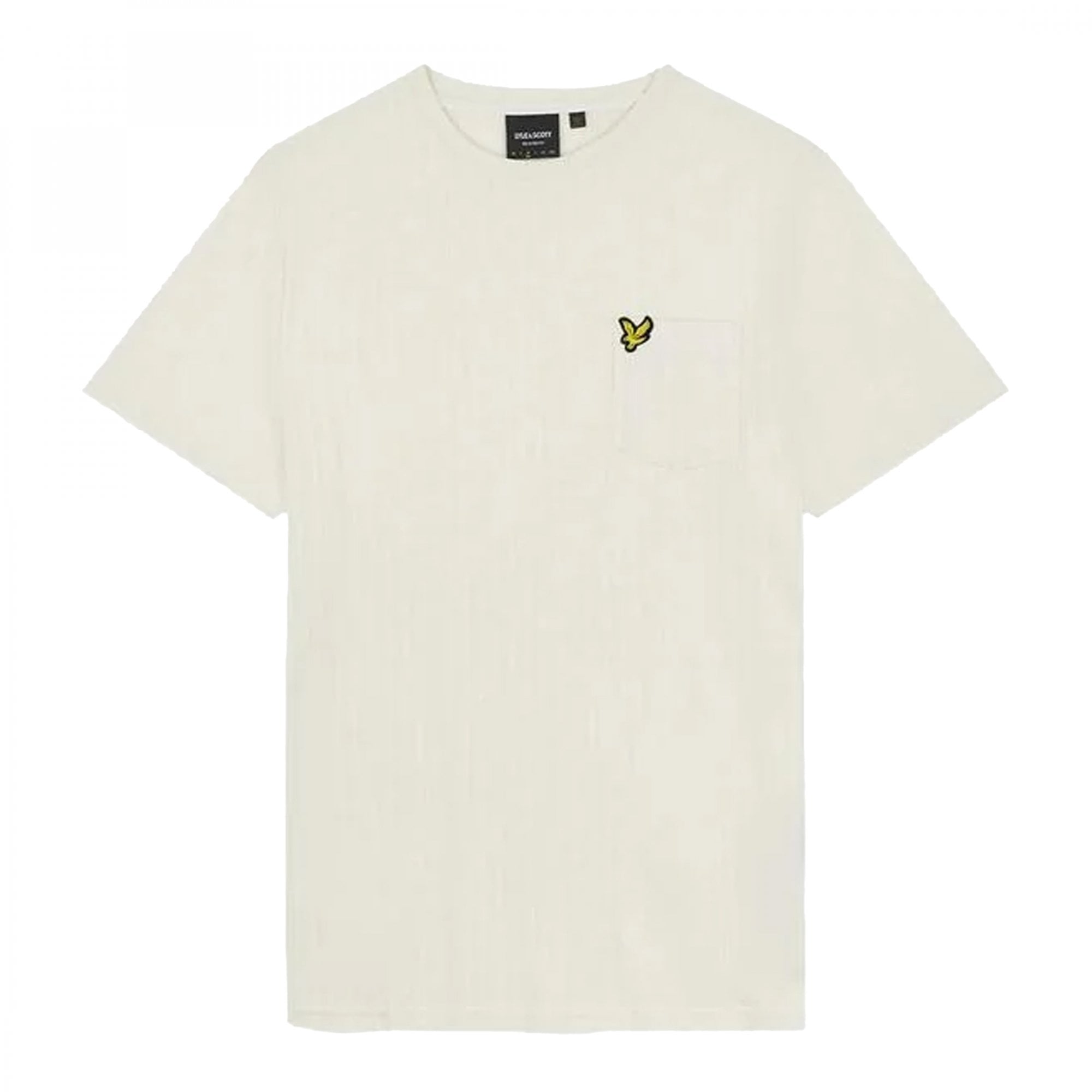 Lyle & Scott Textured Stripe T-Shirt Chalk White TS2016V