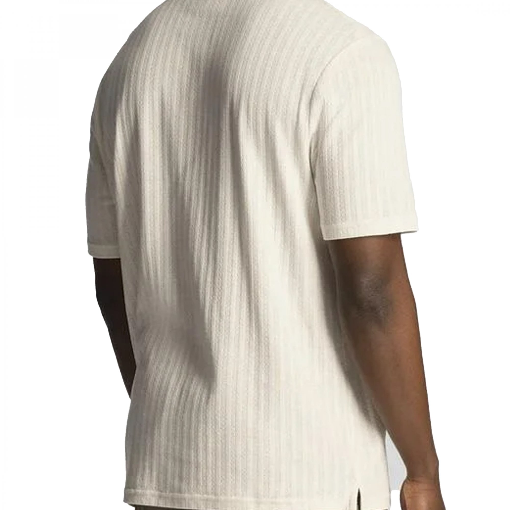 Lyle & Scott Textured Stripe T-Shirt Chalk White TS2016V