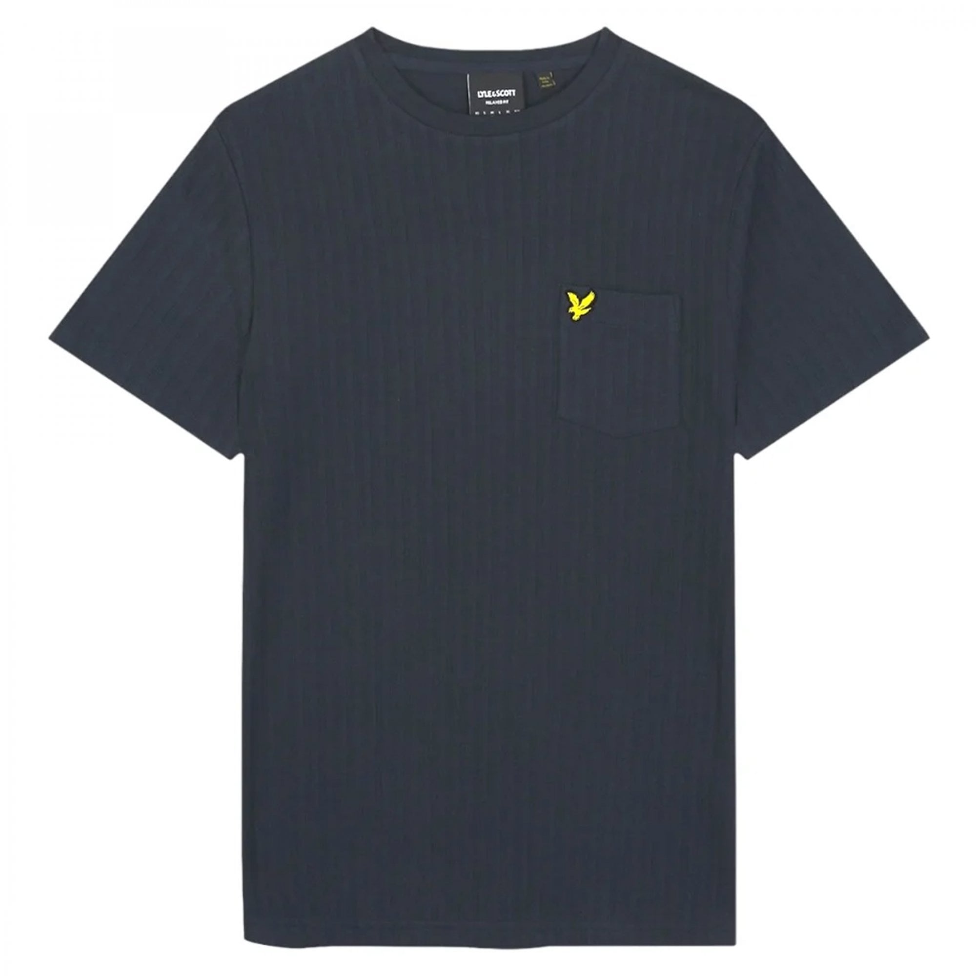 Lyle & Scott Textured Stripe T-Shirt Navy TS2016V