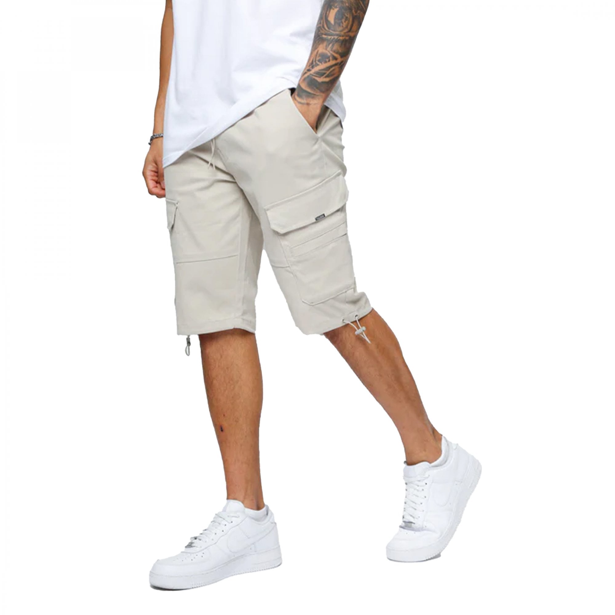 Valere Armando Stone Cargo Shorts