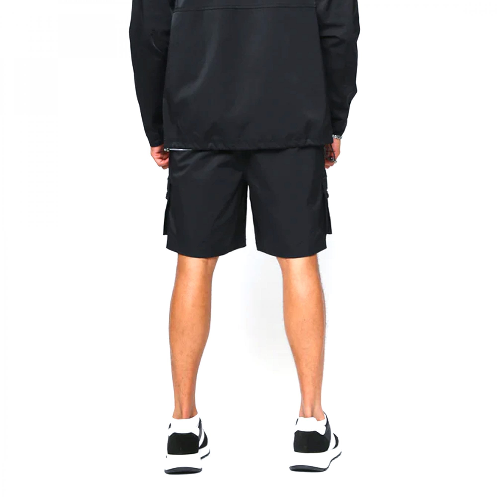 Valere Technico Black Nylon Cargo Shorts