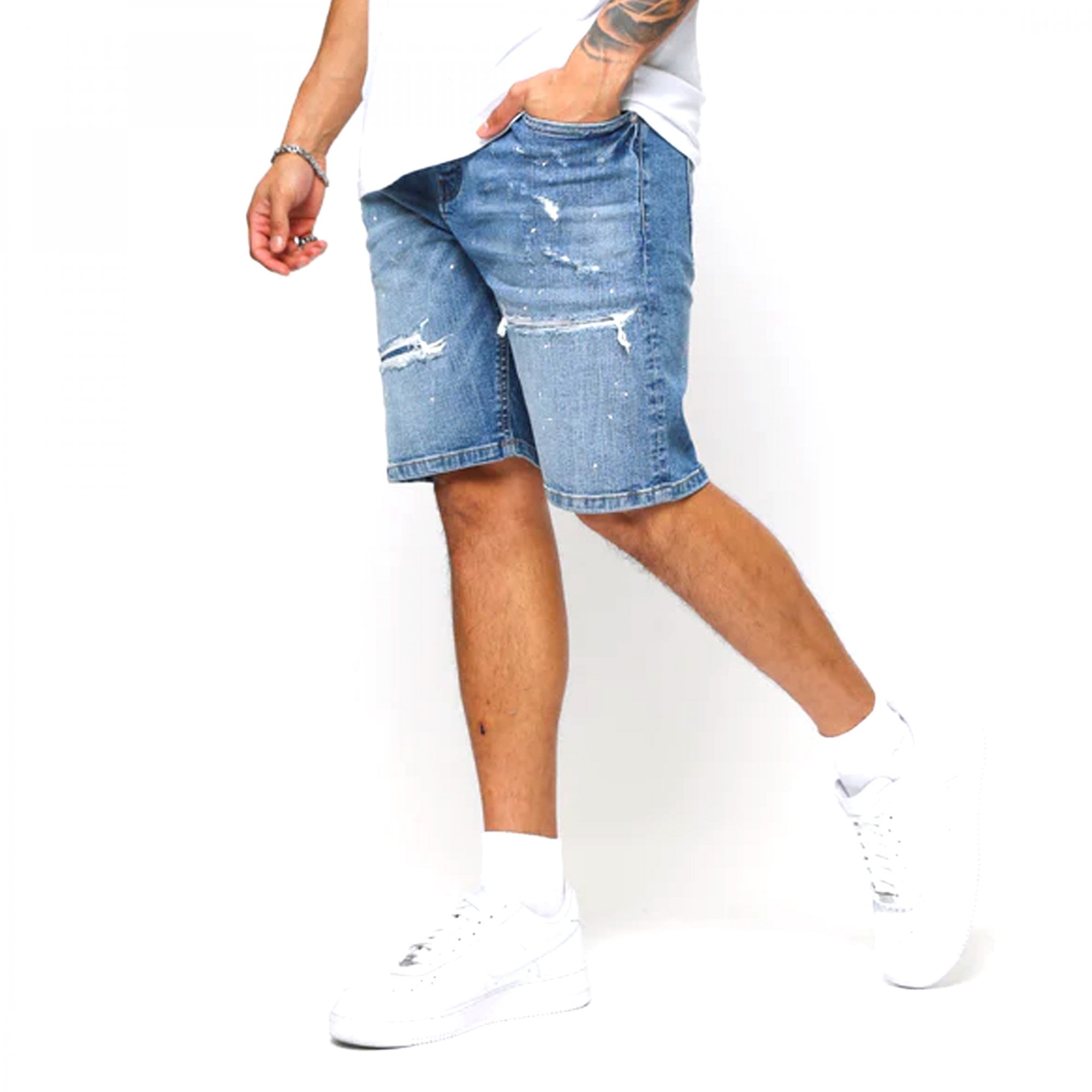 Valere Castel Light Blue Denim Jean Shorts