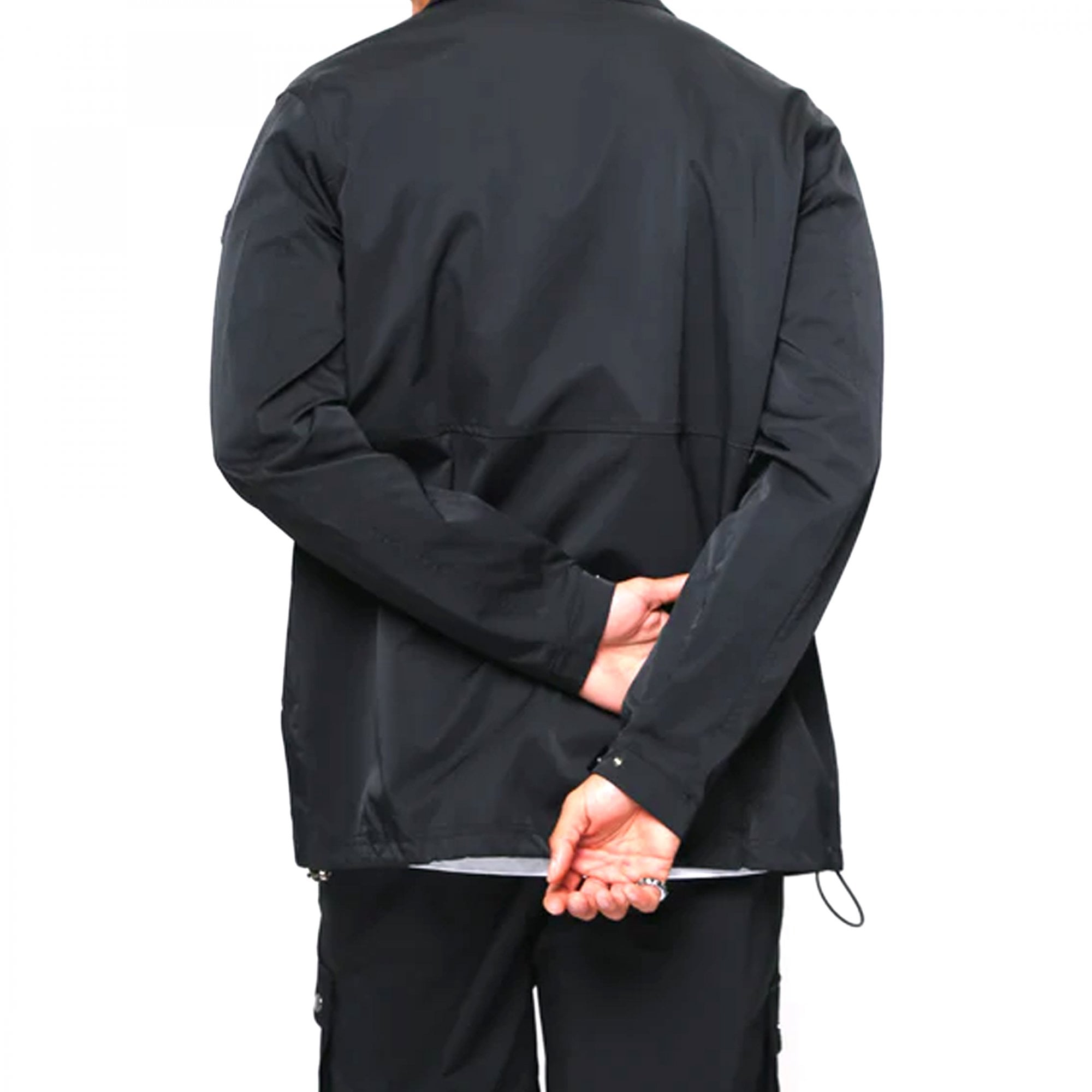 Valere Technico Black Nylon Lightweight Jacket