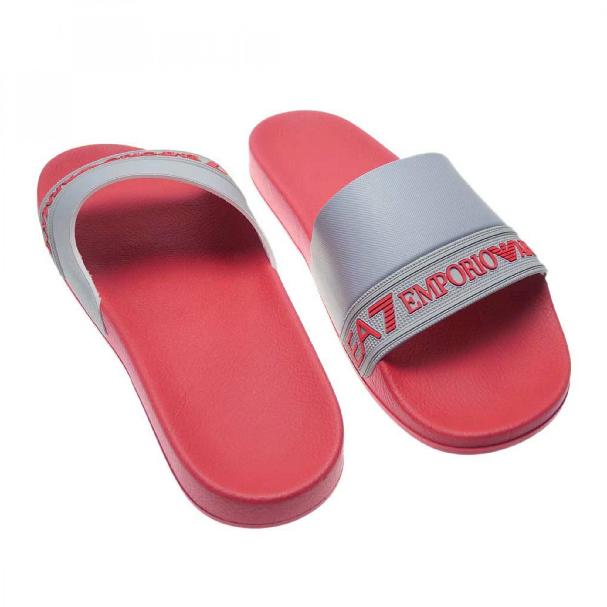 EA7 Slide Sandals Red/Grey XCP011 XK277