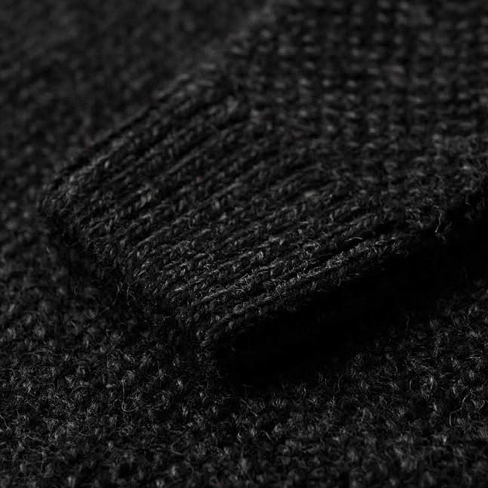 Superdry Jacob Crew Neck Cable Knit Jumper Charcoal Black 5ZZ