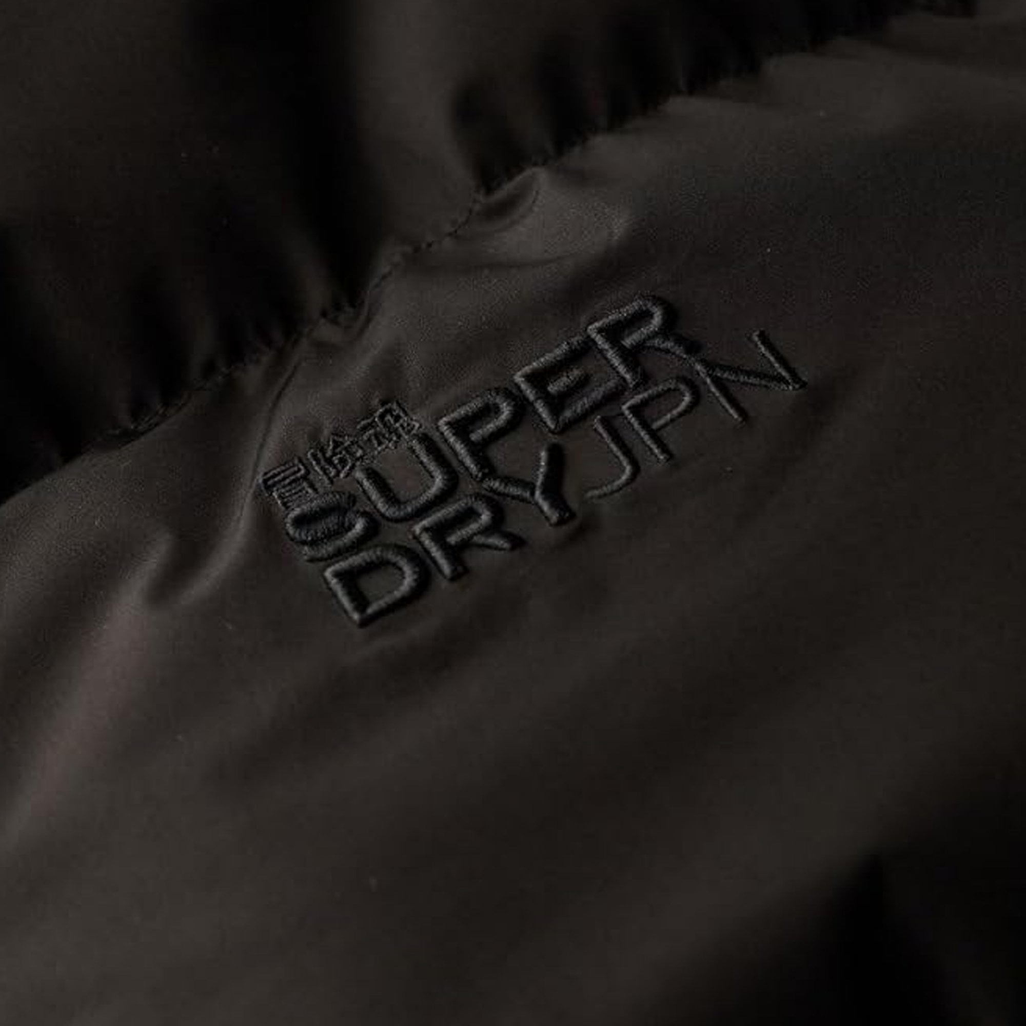 Superdry Hooded Sports Puffer Mid Jacket Black 02A