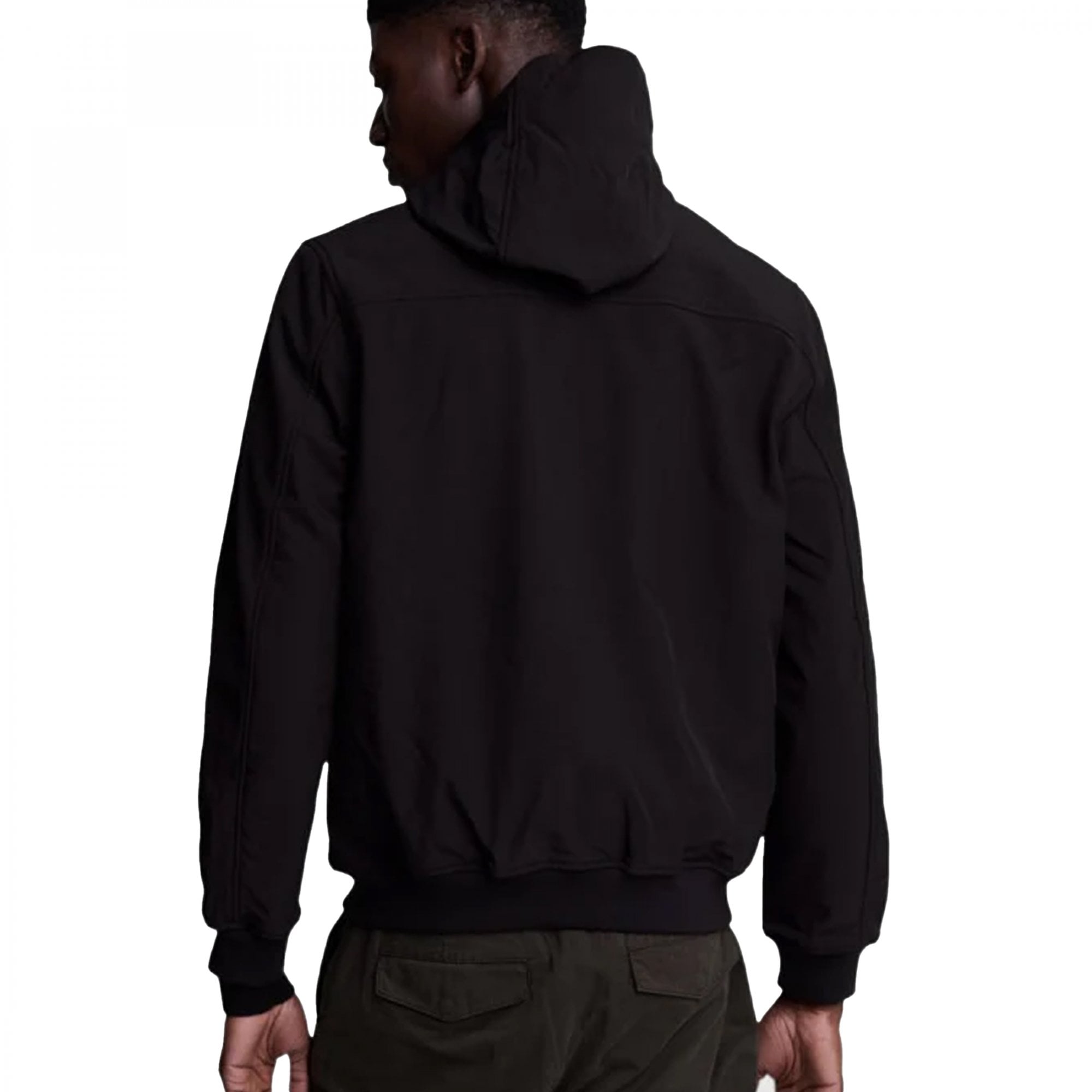 Lyle & Scott Tonal Softshell Hooded Jacket Black JK2110TON