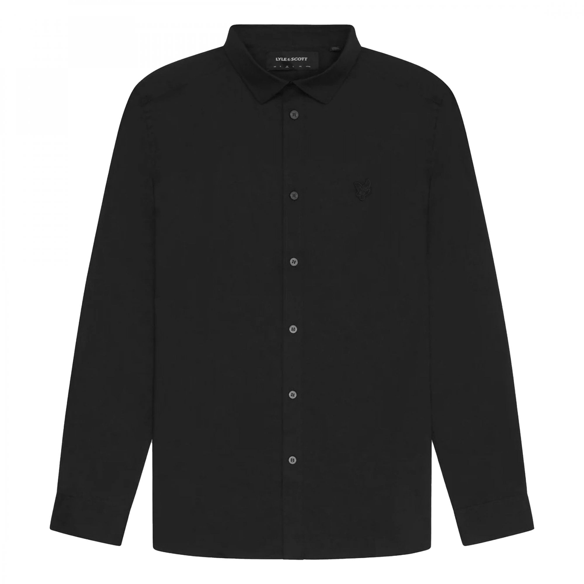 Lyle & Scott Tonal Eagle Cotton Poplin Long Sleeve Shirt LW2113TON