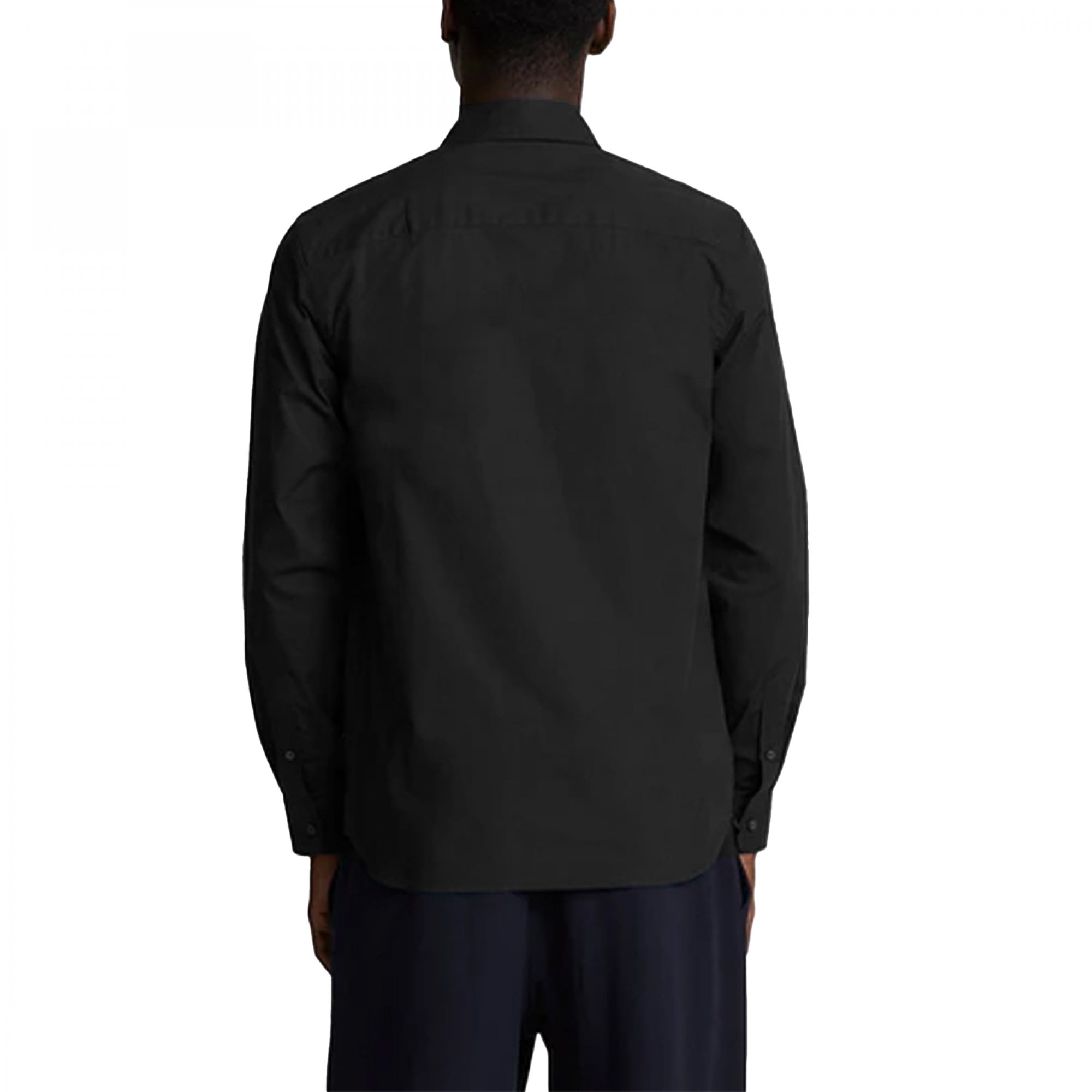 Lyle & Scott Tonal Eagle Cotton Poplin Long Sleeve Shirt LW2113TON