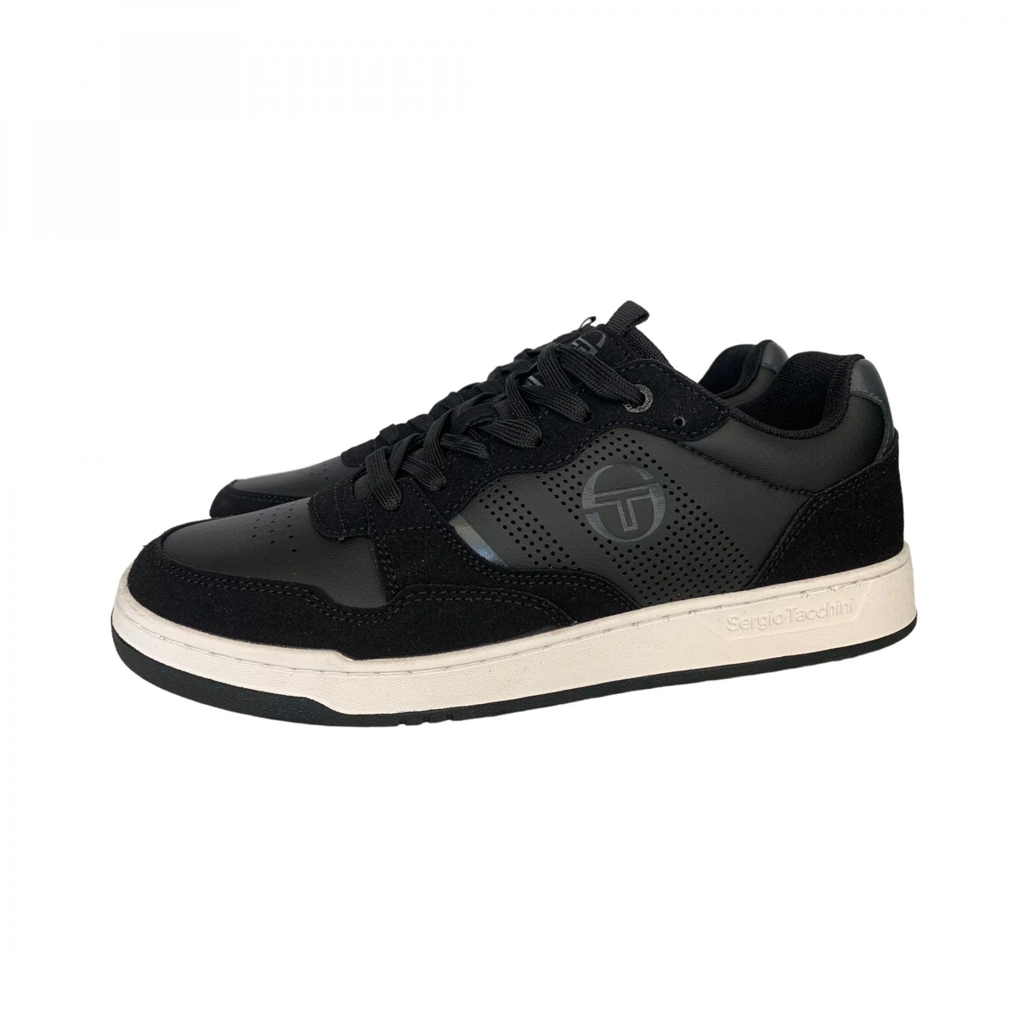 Sergio Tacchini Pisa Black PU Trainers STM417025