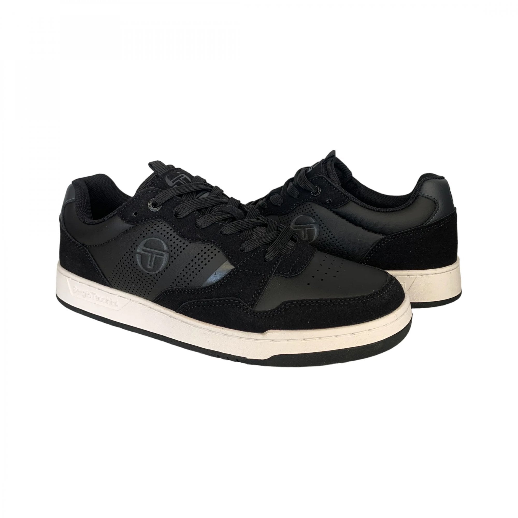 Sergio Tacchini Pisa Black PU Trainers STM417025