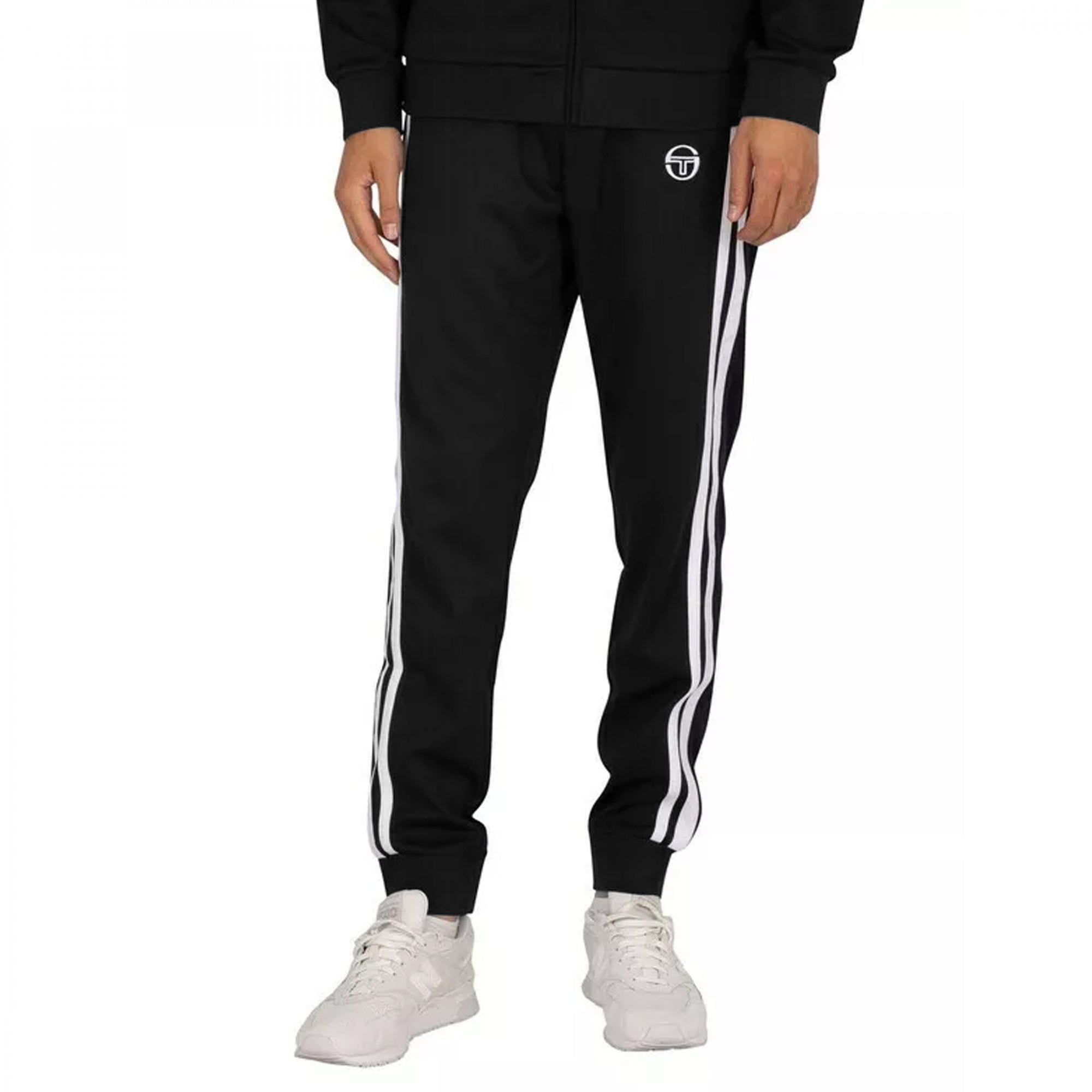 Sergio Tacchini Damarindo Track Pant Bottoms Black/White STM14552
