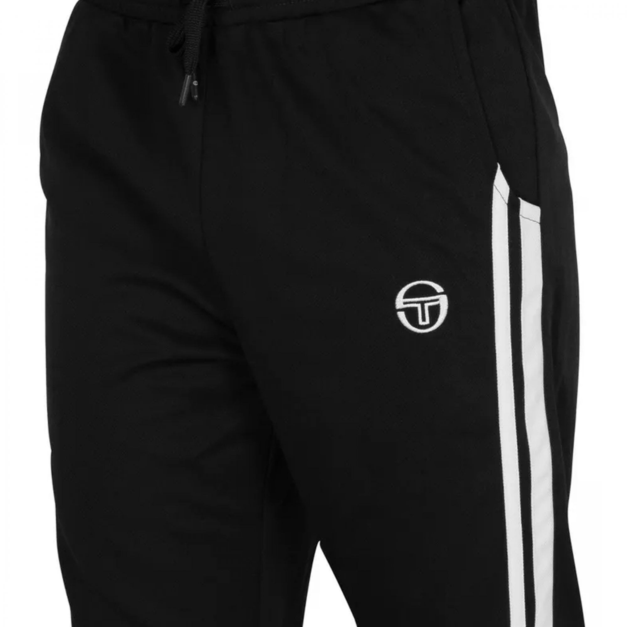 Sergio Tacchini Damarindo Track Pant Bottoms Black/White STM14552