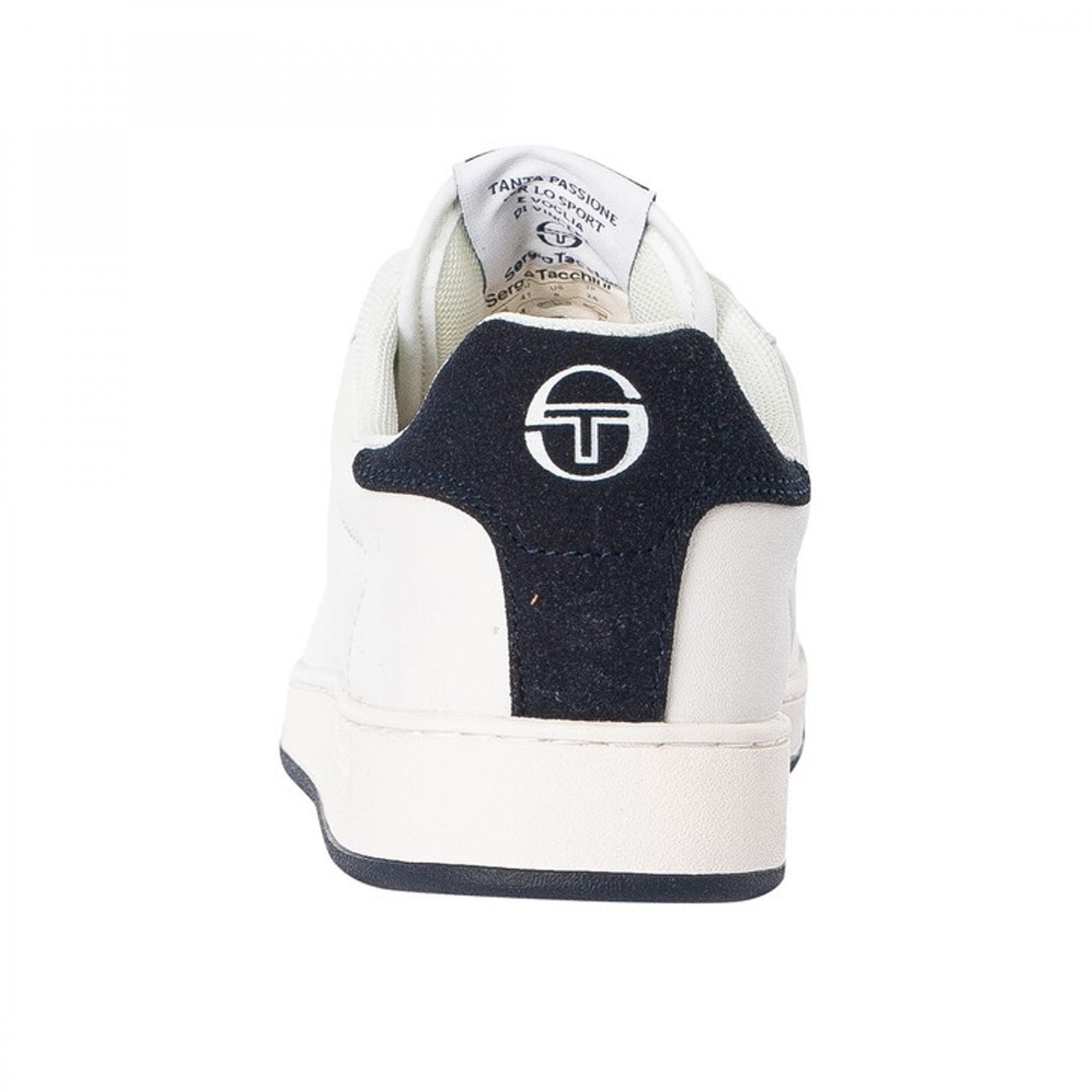 Sergio Tacchini Capri Cupsole White/Navy PU Trainers STM427015