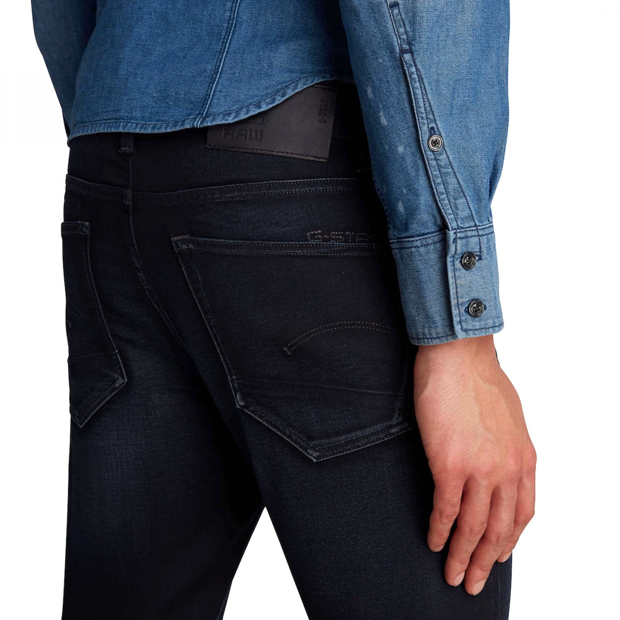 GStar 3301 Slim Dark Aged Blue Jeans 51001 5245 89 34