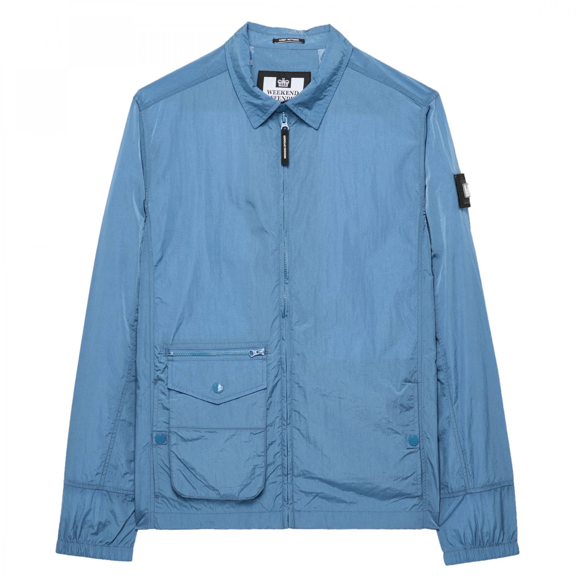 Weekend Offender Vinnie Baltic Blue Overshirt Jacket OSAW2401