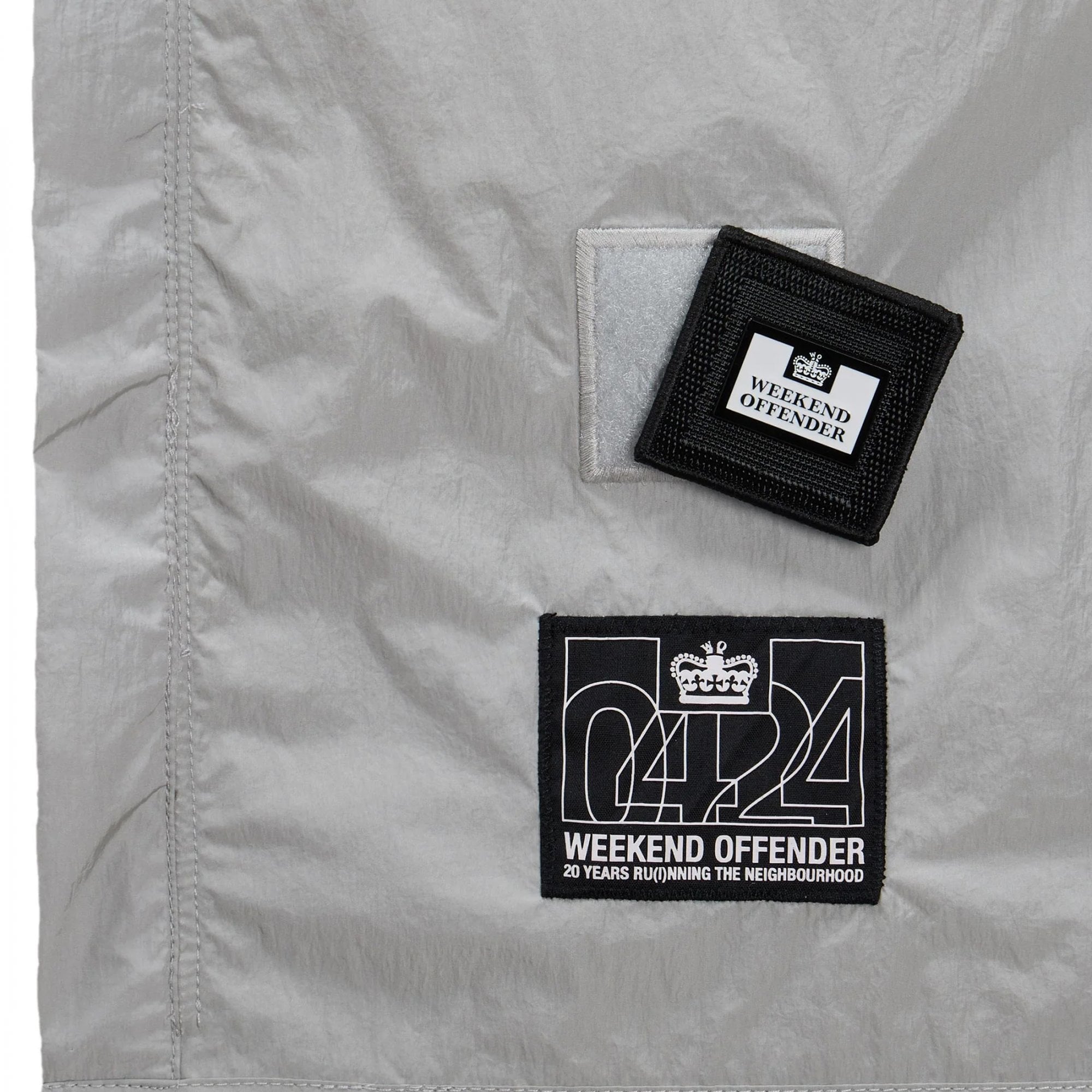 Weekend Offender Porter Rhino Grey Overshirt Jacket OSAW2405