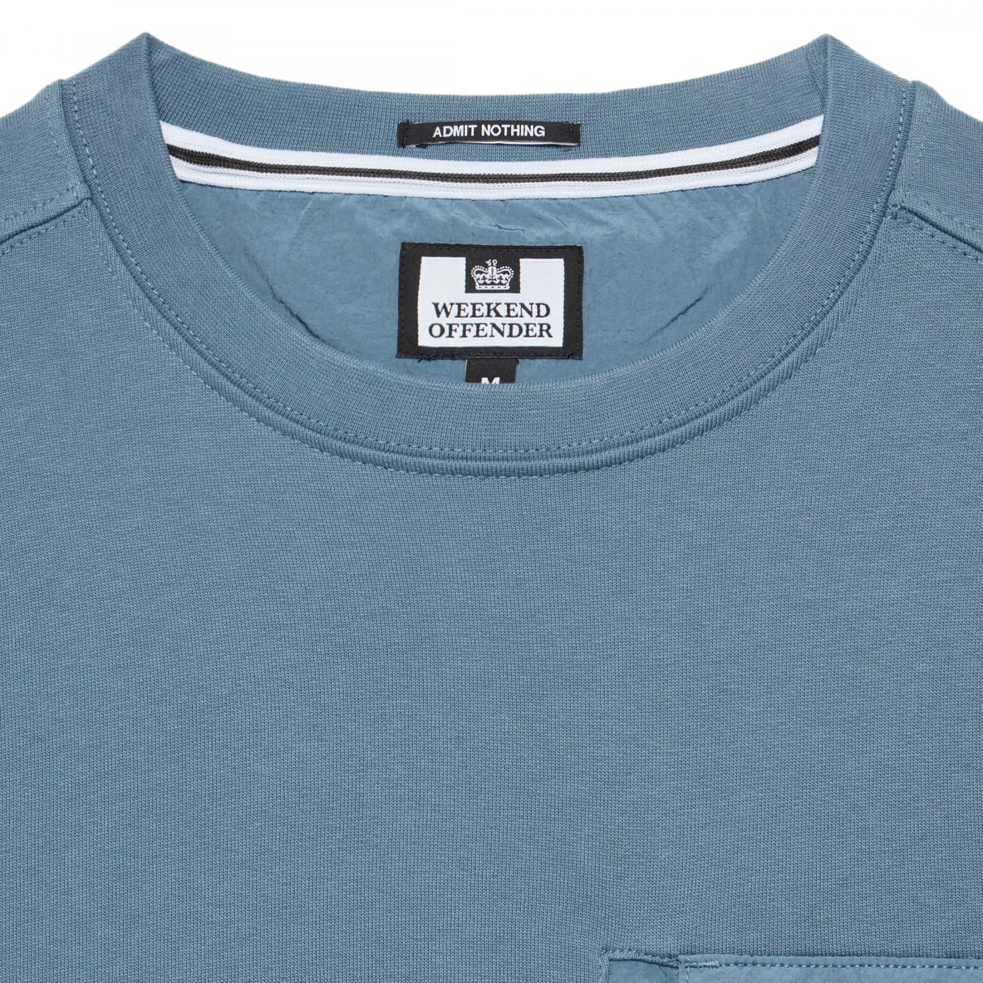 Weekend Offender Neve Baltic Blue Crew Neck Sweatshirt SWAW2405