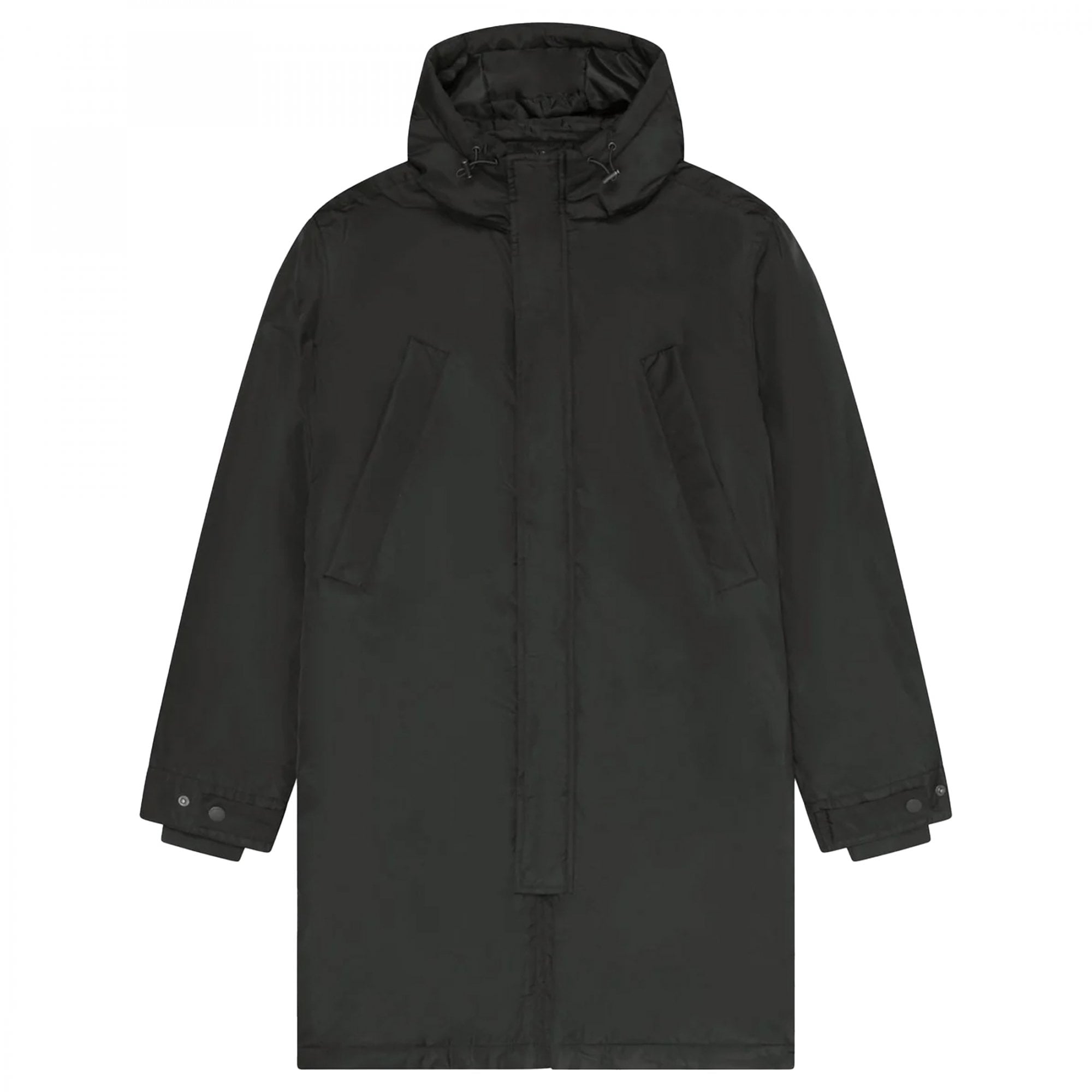 Lyle & Scott Longline Parka Coat Black JK2106V