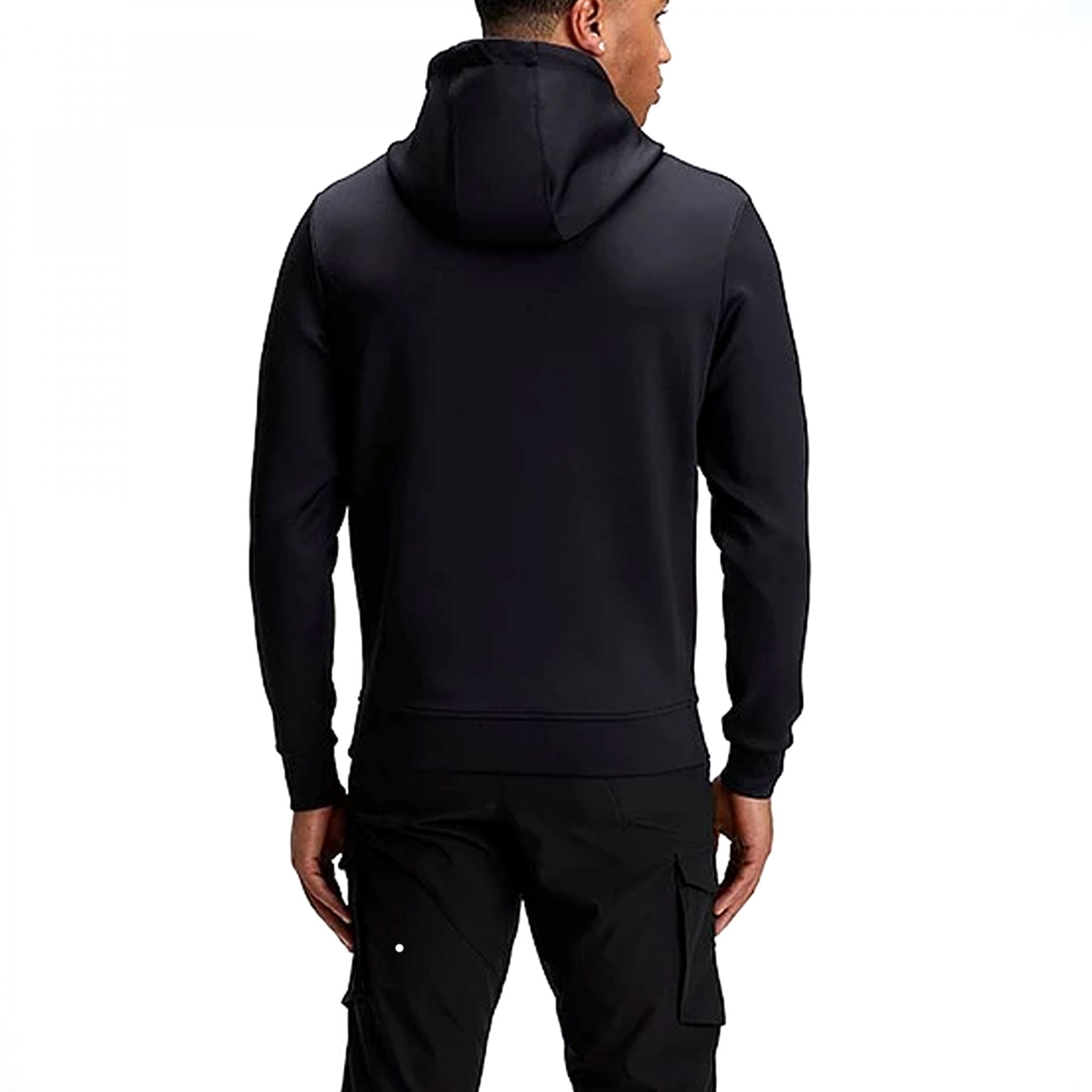 Alessandro Zavetti Golden Savage Tiger Logo Overhead Poly Hoody Black