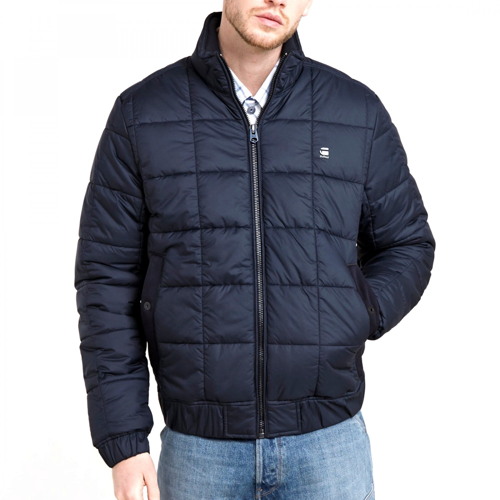 G-Star Meefic Quilted Jacket Navy D25369