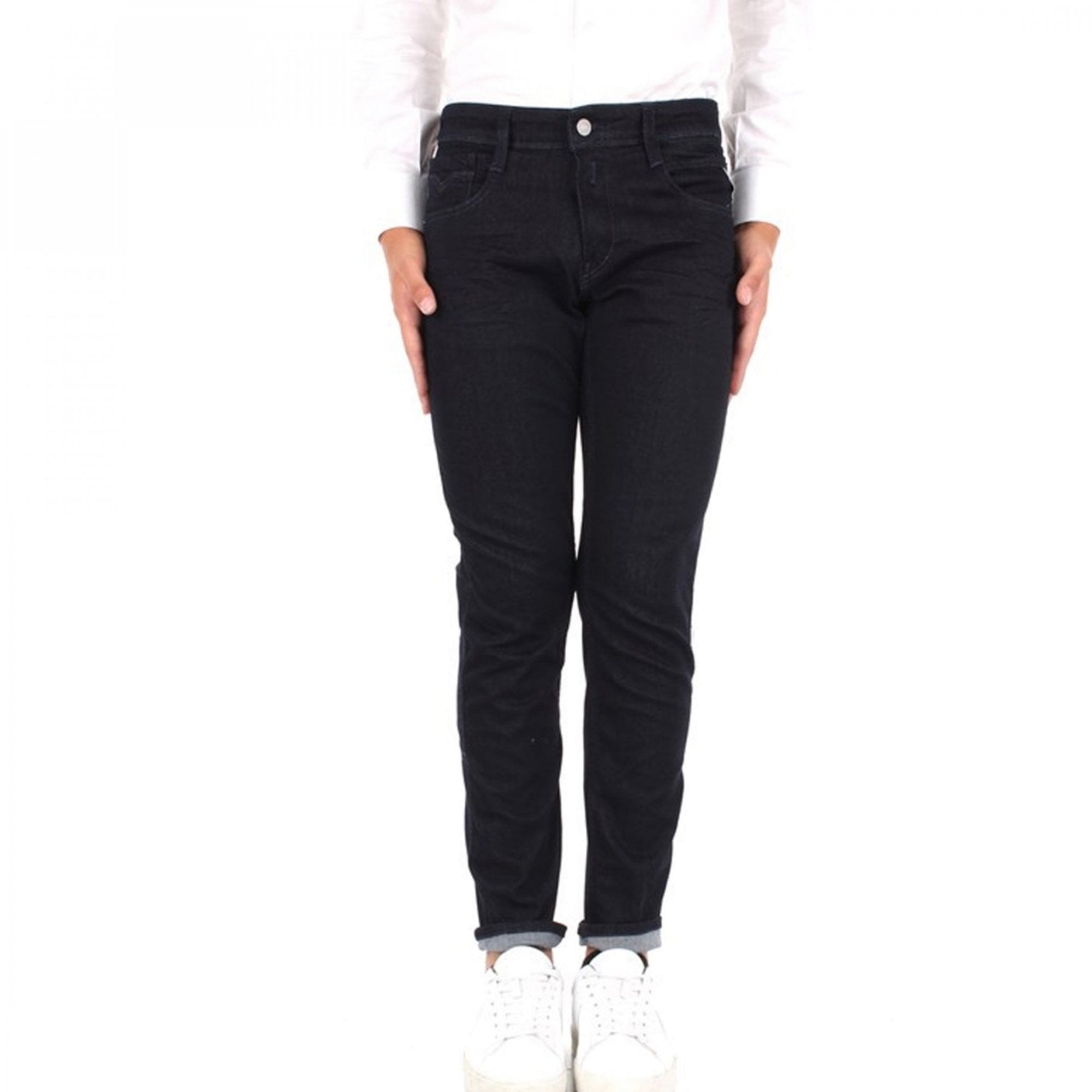 Replay Anbass Power Stretch Dark Blue Denim Jeans M914Y 41A 700 007