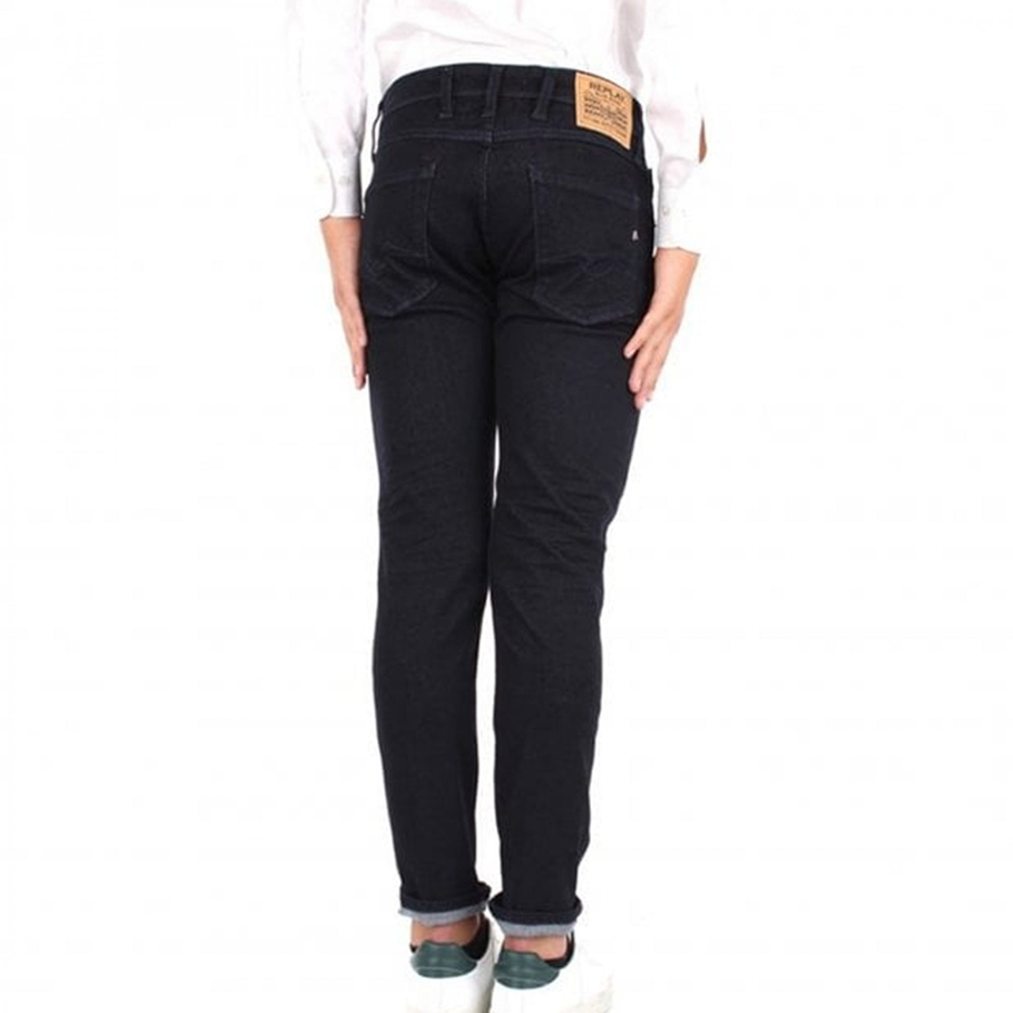 Replay Anbass Power Stretch Dark Blue Denim Jeans M914Y 41A 700 007
