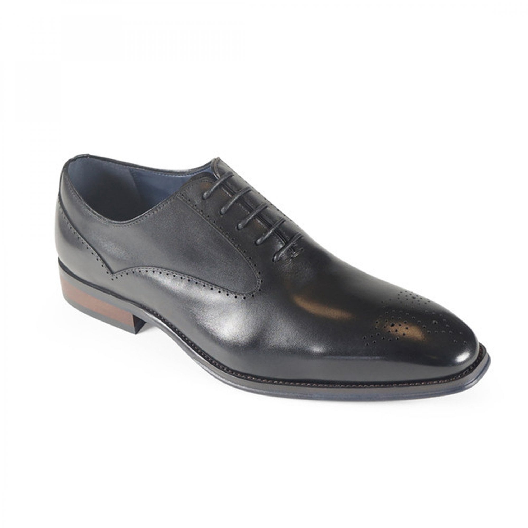 Azor Ricardo Black Leather Oxford Shoes ZM3859