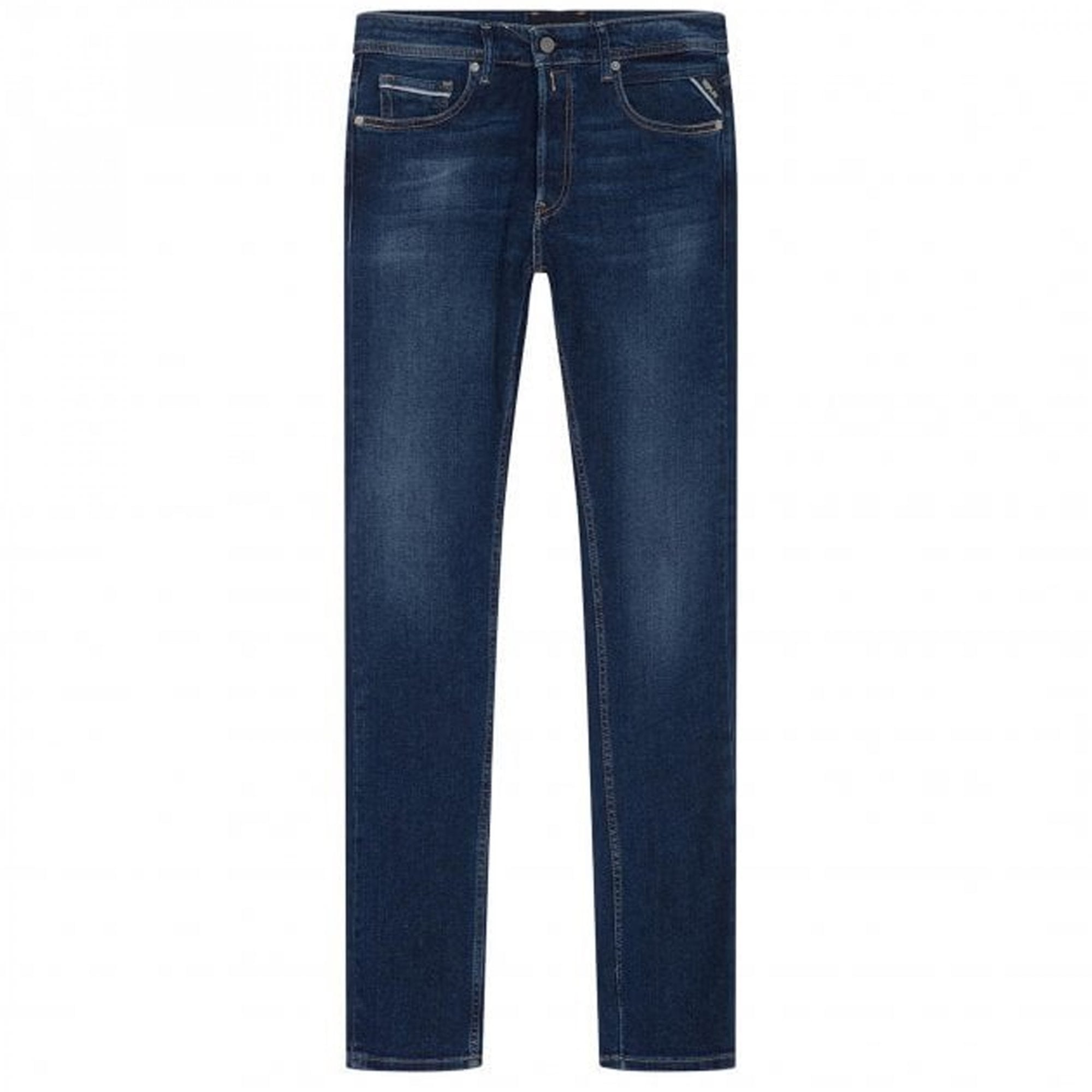 Replay Grover Straight Fit Blue Washed Denim Jeans MA972 682 702 007