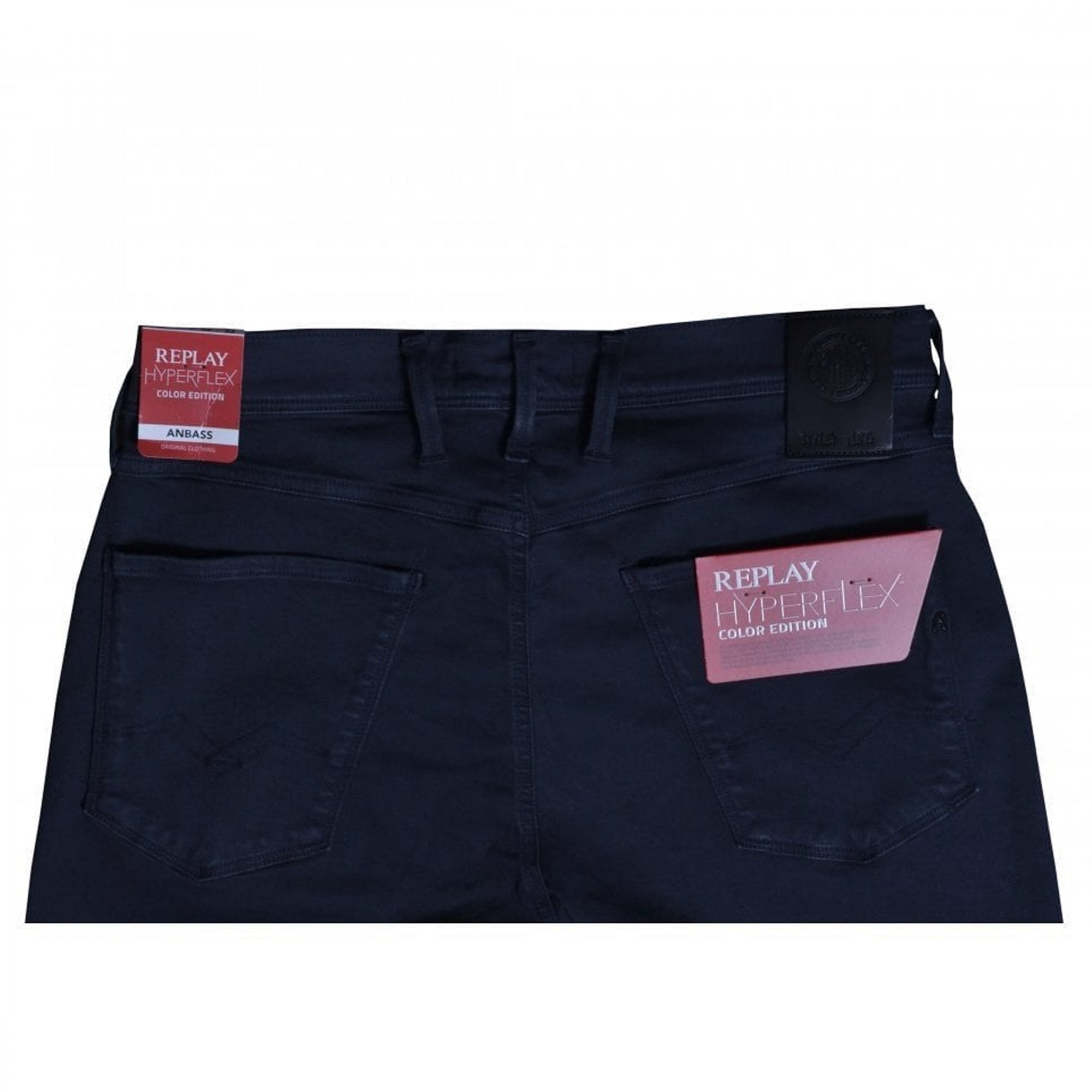 Replay Anbass Hyperflex Color Edition Stretch Navy Denim Jeans M914E 8366197 010