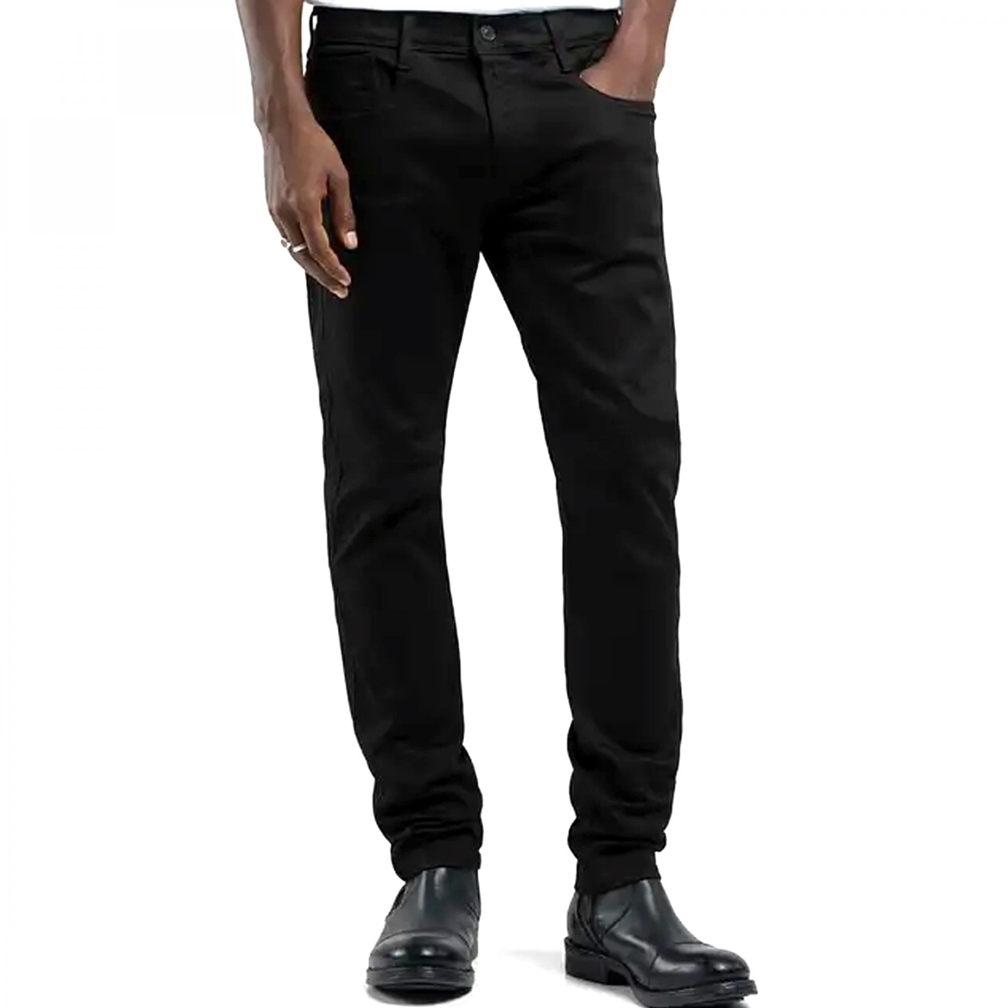 Replay Anbass Hyperflex Color Edition Stretch Black Denim Jeans M914E 8366197 040