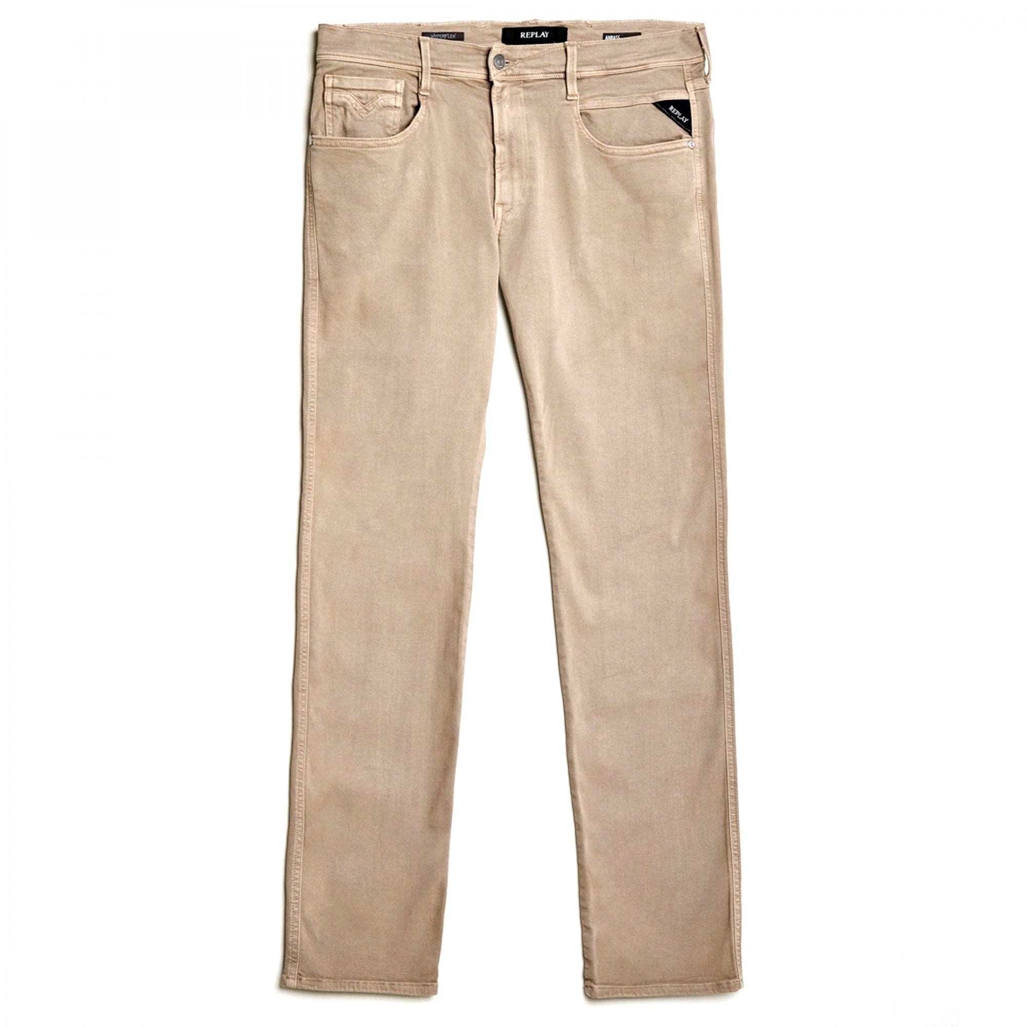 Replay Anbass Hyperflex Color Edition Stretch Sand Denim Jeans M914E 8366197 020