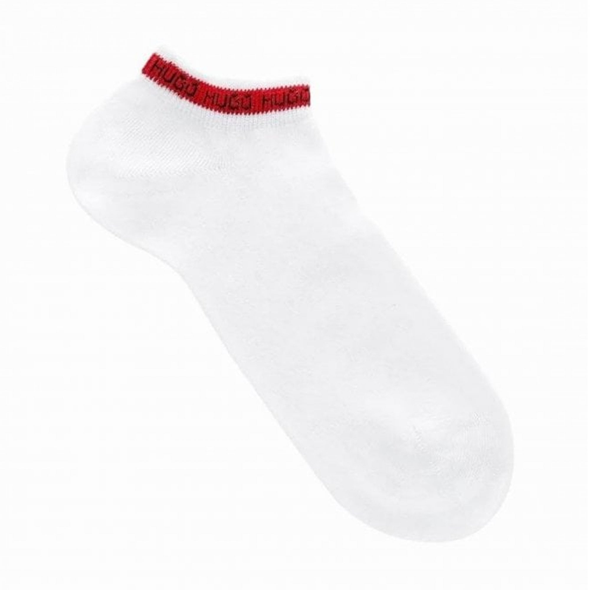 Hugo 2 Pack SH Tape Logo White 100 Trainer Socks 50516390