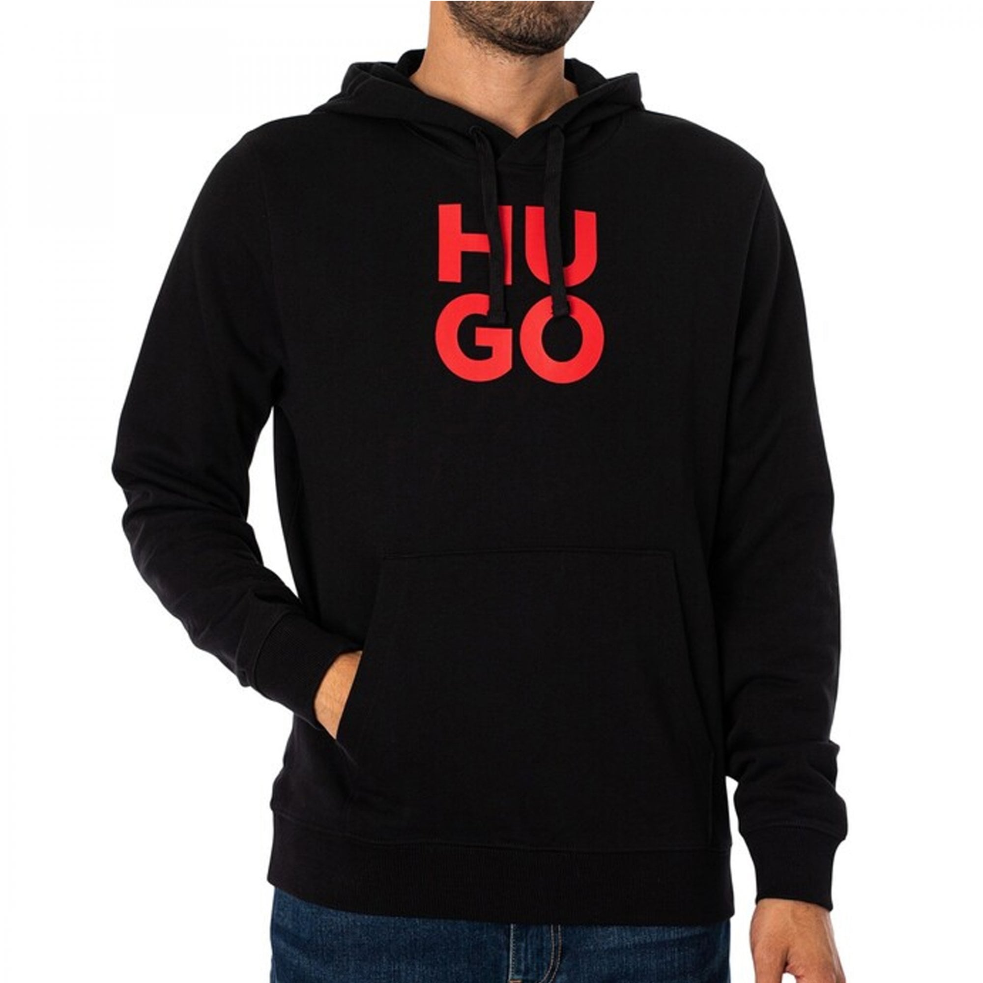 Hugo Daltorreson Overhead Hoody Sweatshirt Black 001 50523848
