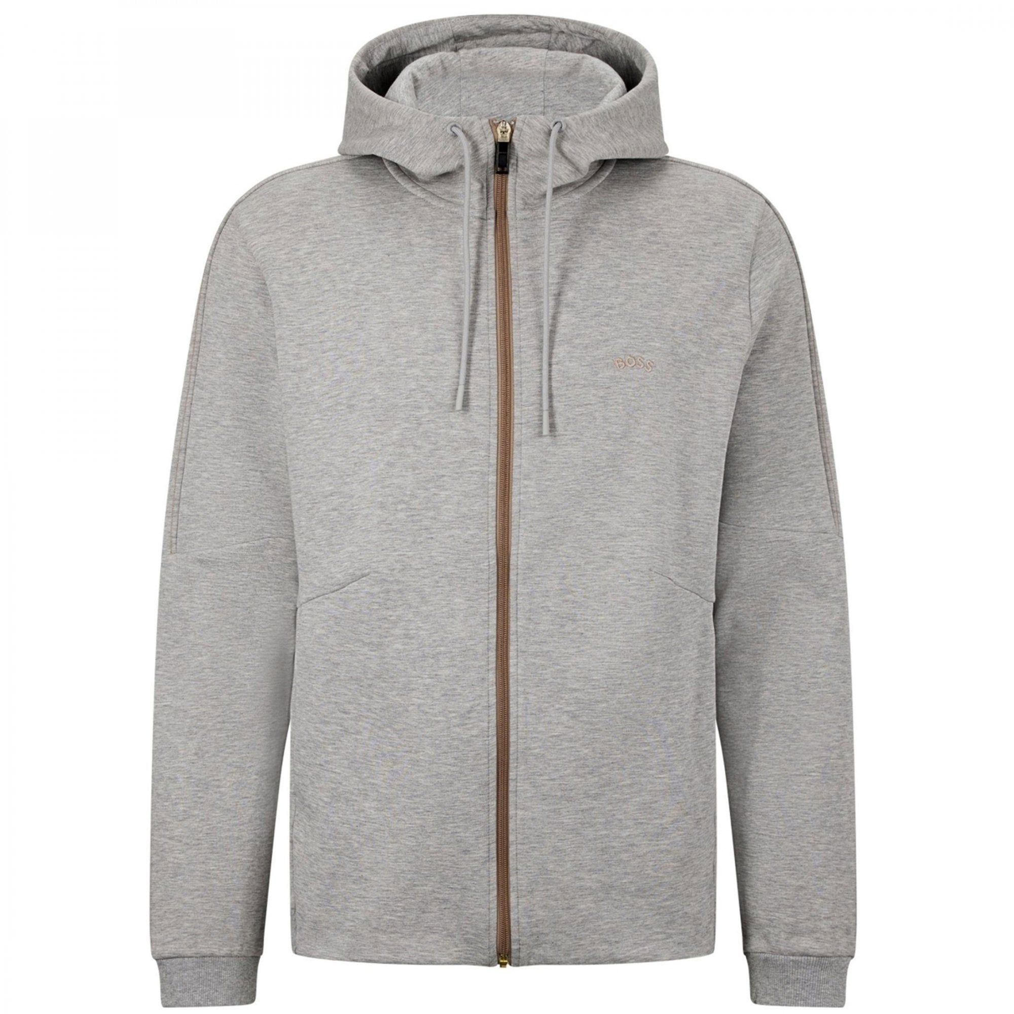 Hugo Boss Saggy 2 Zip Up Hoody Sweatshirt Grey 059 50477132