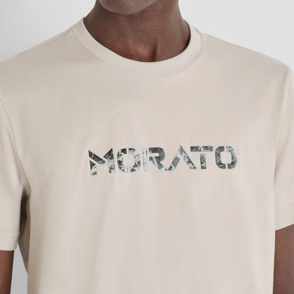 ANTONY MORATO 3D GRAPHIC LOGO BEIGE T-SHIRT MMKS02562