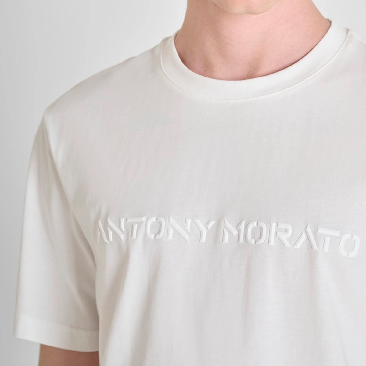 ANTONY MORATO 3D LOGO CREAM T-SHIRT MMKS02567
