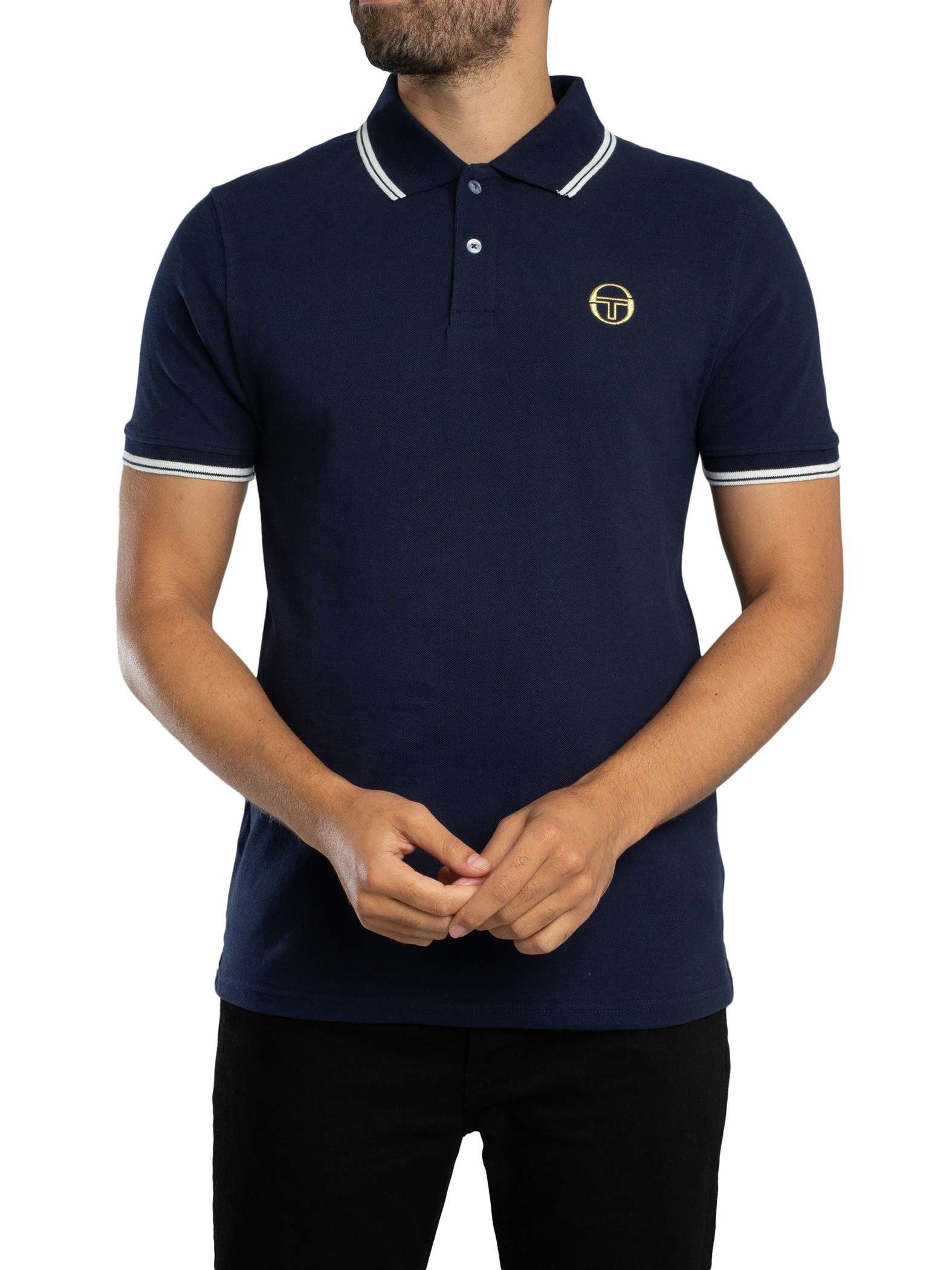 SERGIO TACCHINI SERGIO 020 POLO T-SHIRT MARITIME BLUE/GARDENIA