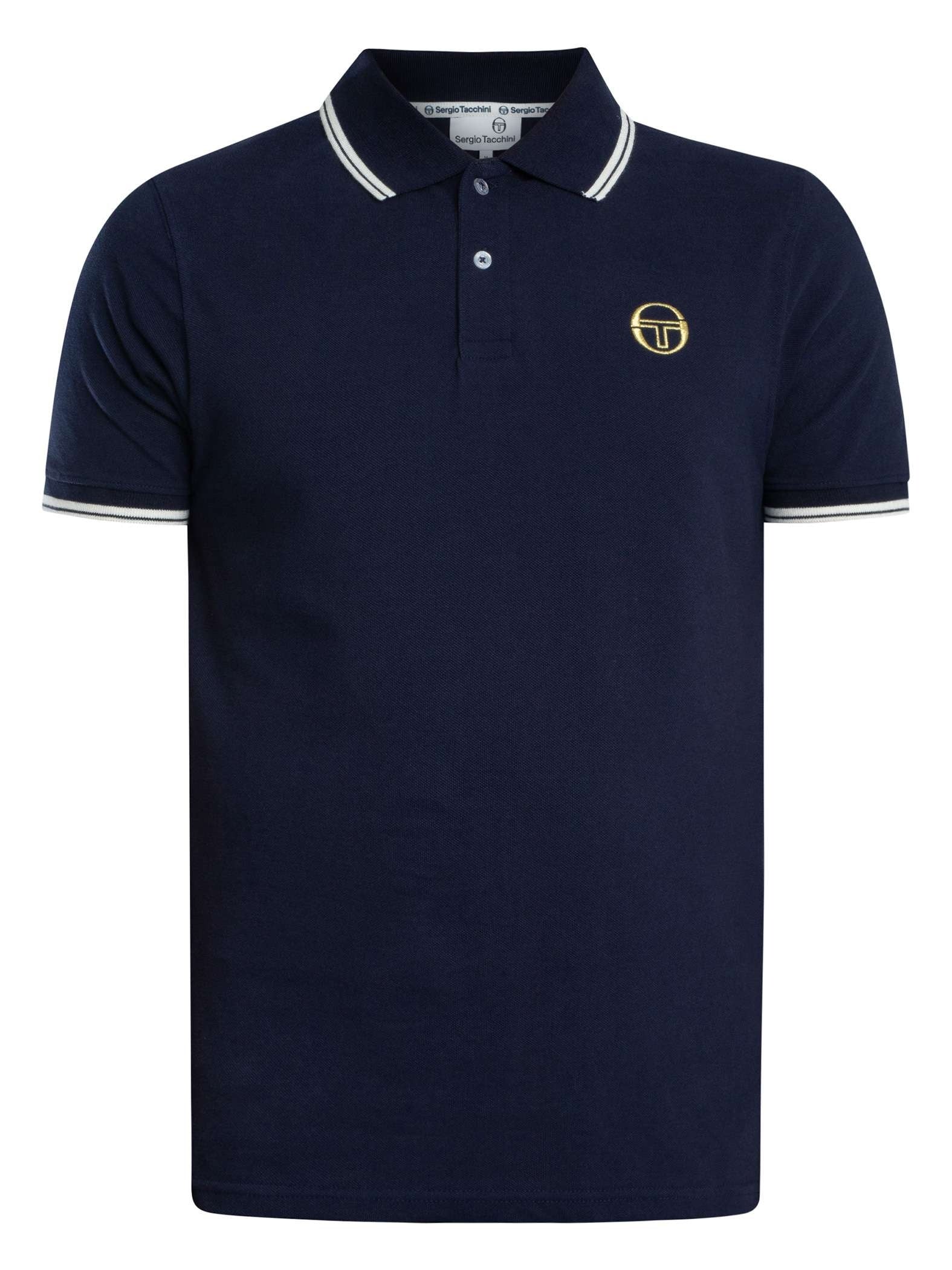 SERGIO TACCHINI SERGIO 020 POLO T-SHIRT MARITIME BLUE/GARDENIA