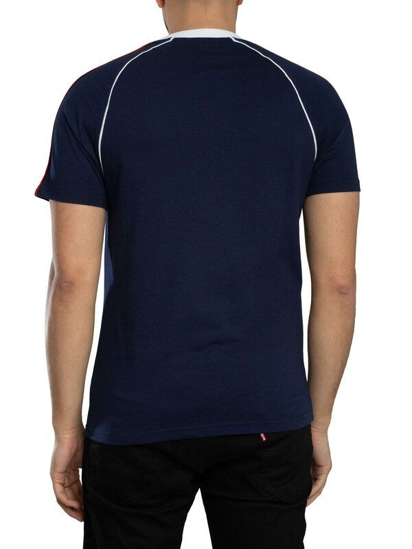 SERGIO TACCHINI GHIBLI DAVIS T-SHIRT MARITIME BLUE/RED/WHITE